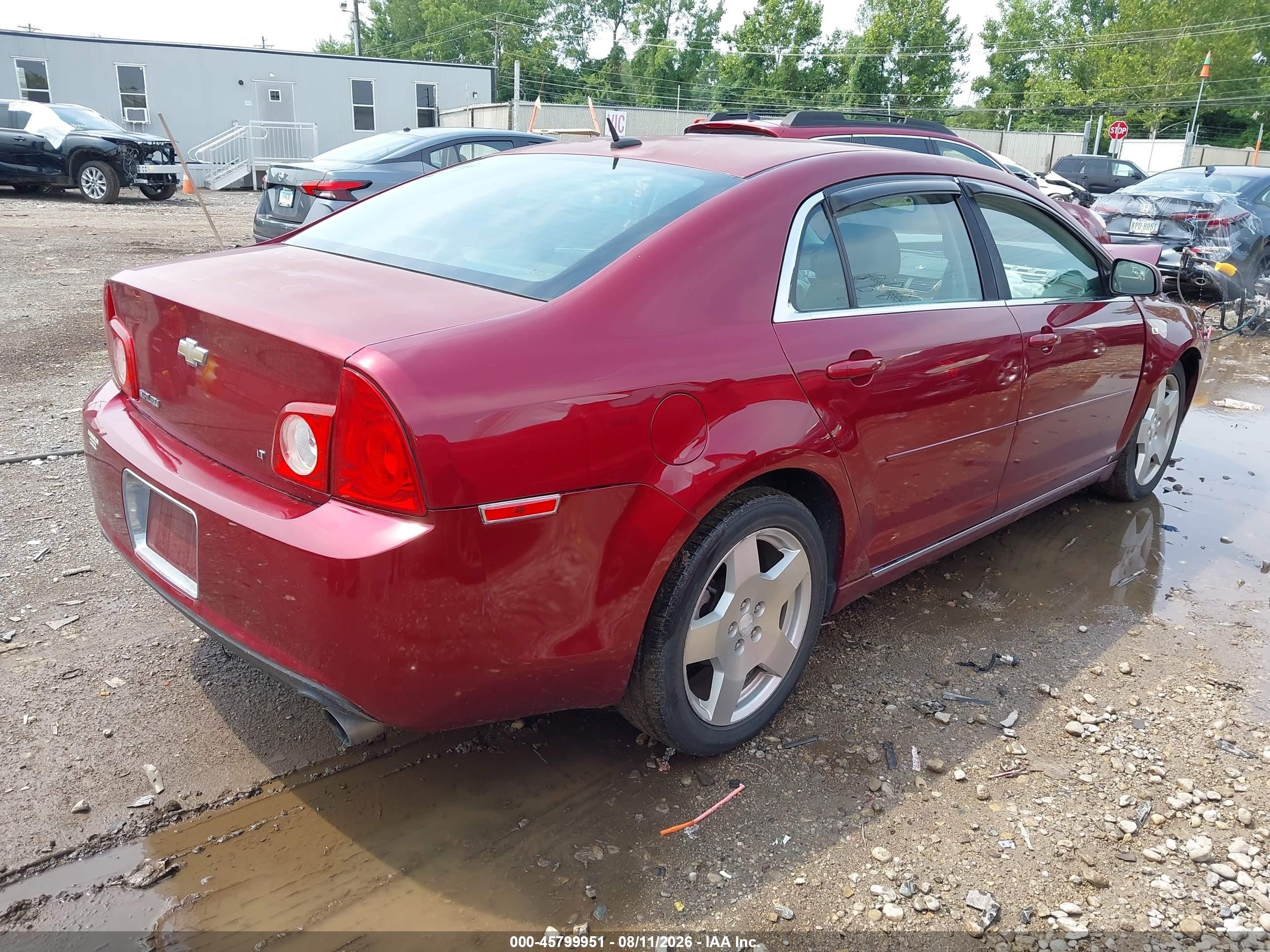 2008 Chevrolet Malibu Lt W/2lt Темно-бордовый vin: 1G1ZJ57788F289165