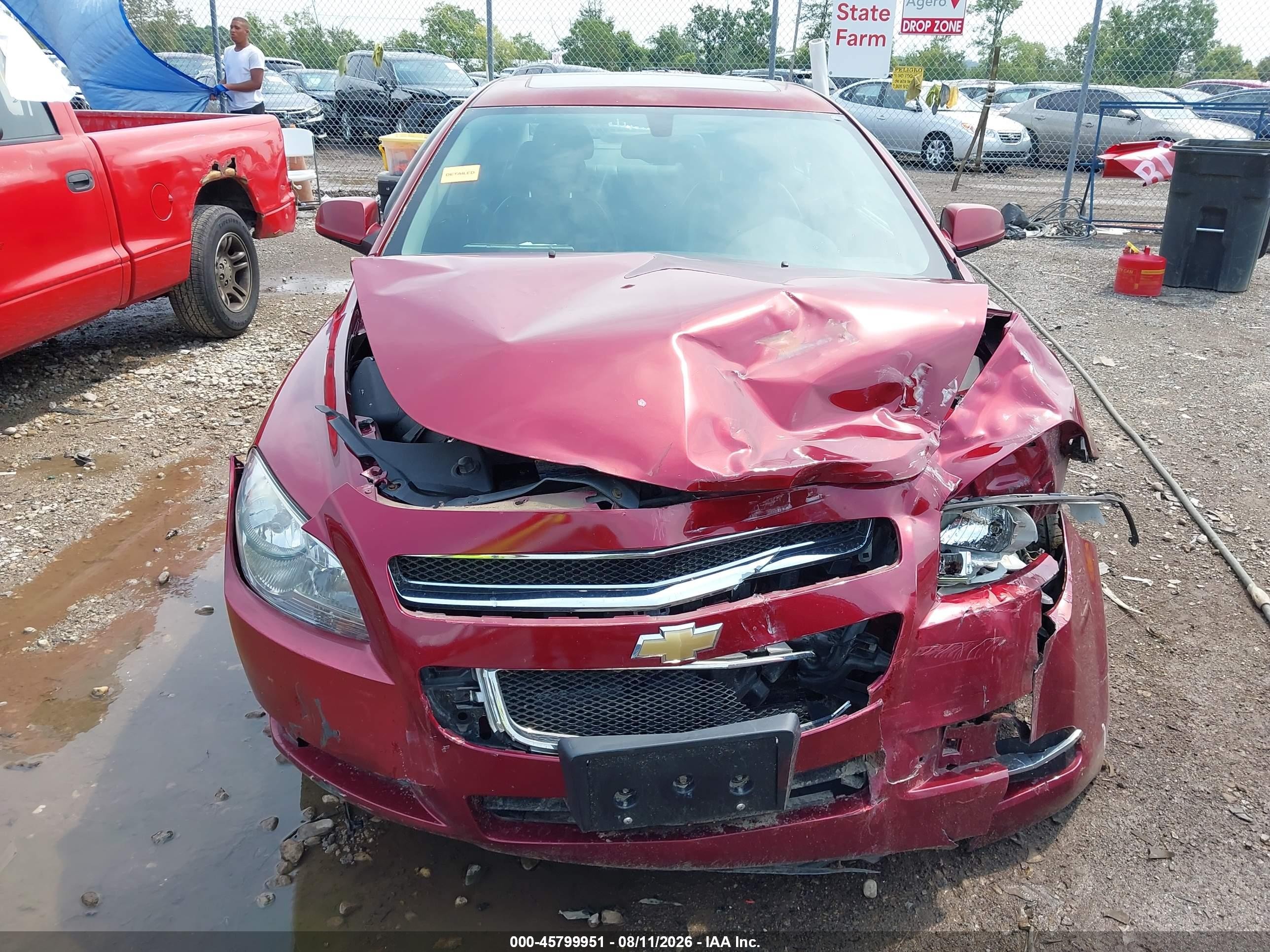 2008 Chevrolet Malibu Lt W/2lt Темно-бордовый vin: 1G1ZJ57788F289165