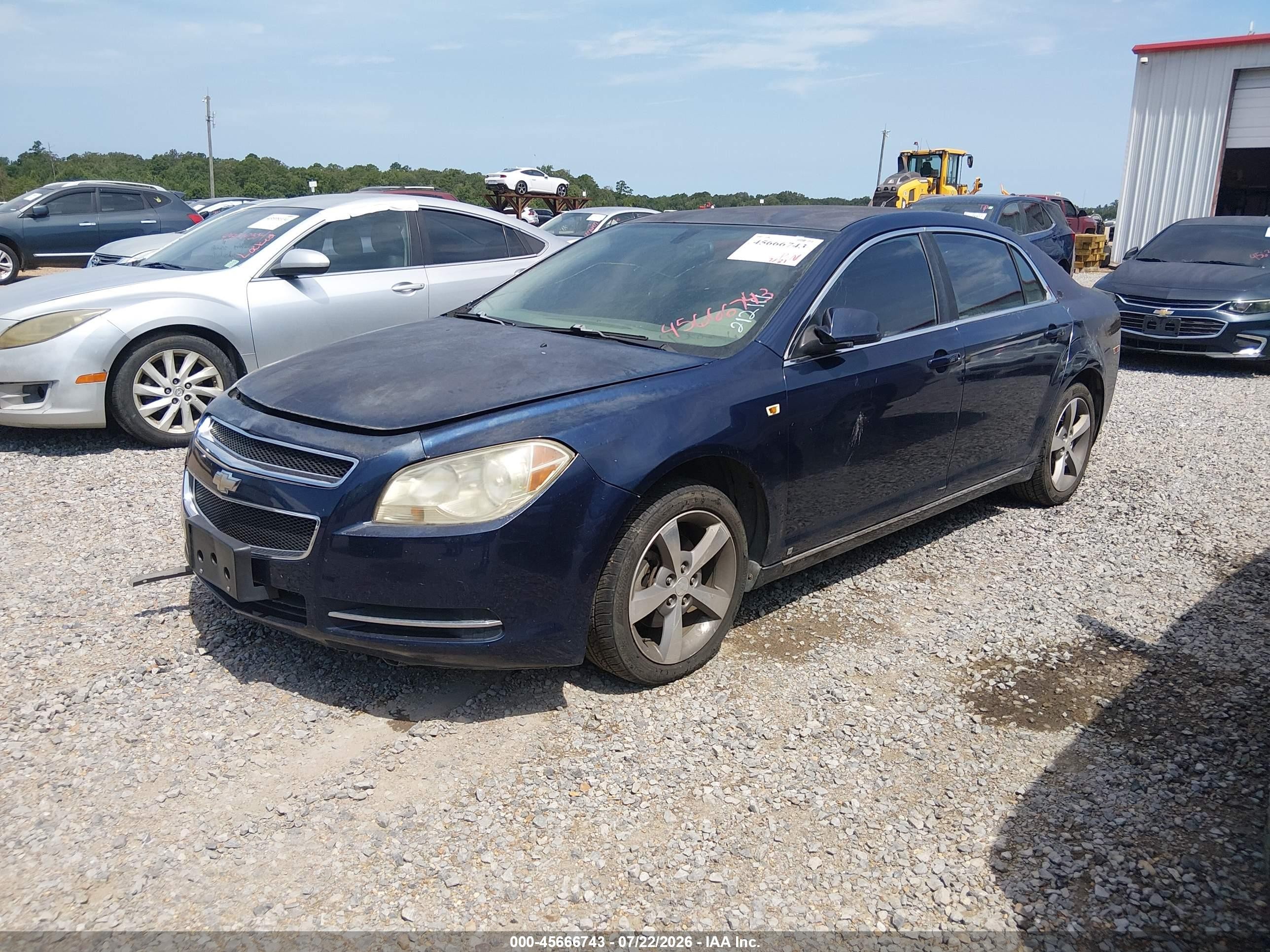 2008 Chevrolet Malibu Lt W/2lt Blue vin: 1G1ZJ57B18F212111