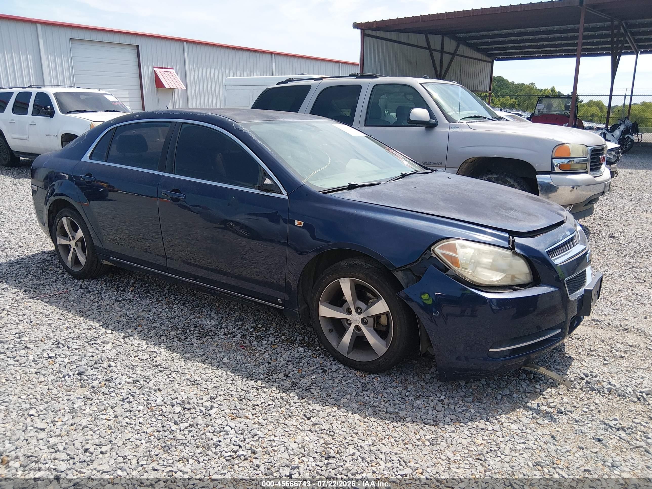 2008 Chevrolet Malibu Lt W/2lt Blue vin: 1G1ZJ57B18F212111