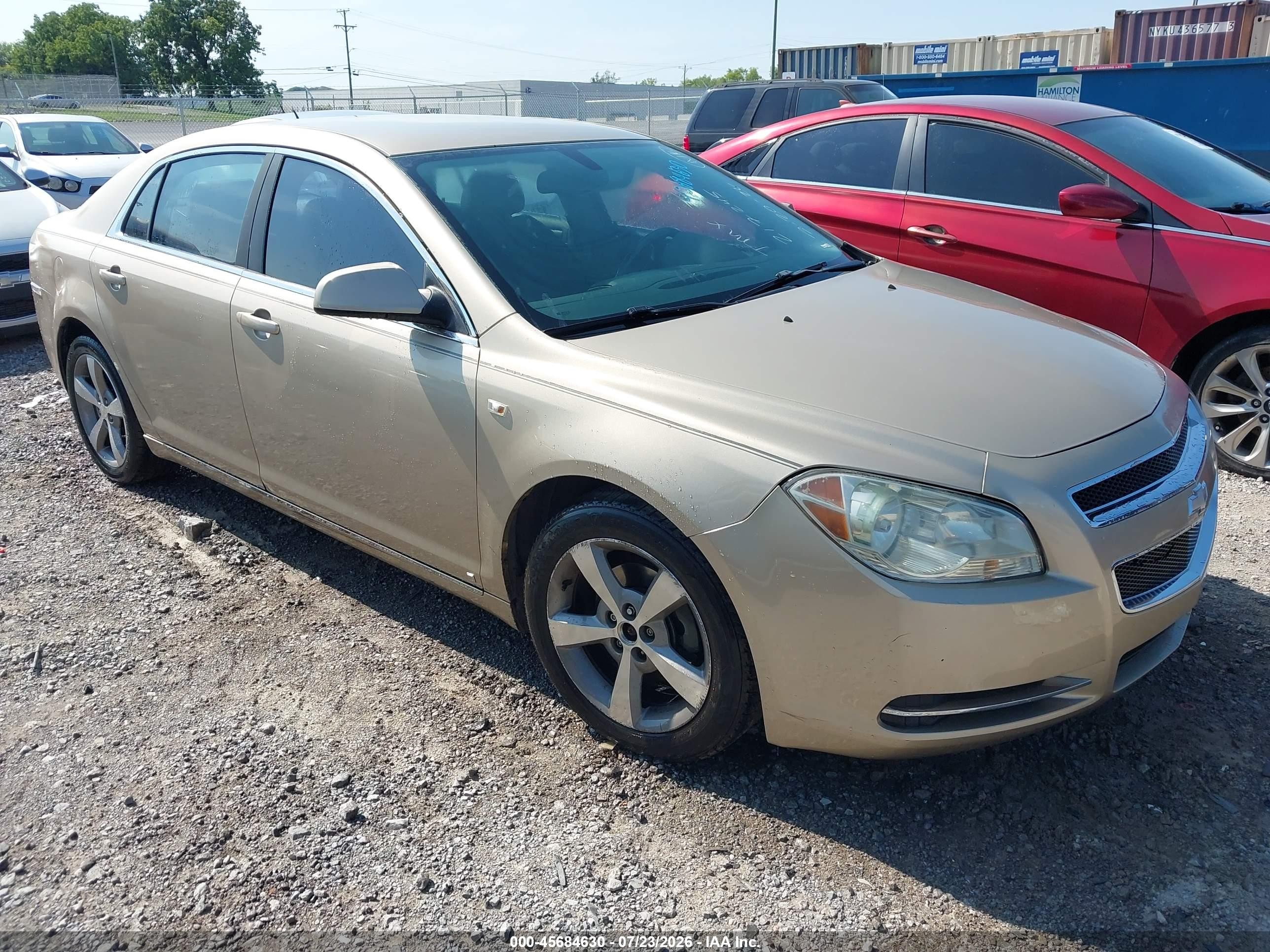 2008 Chevrolet Malibu Lt Tan vin: 1G1ZJ57B38F217245