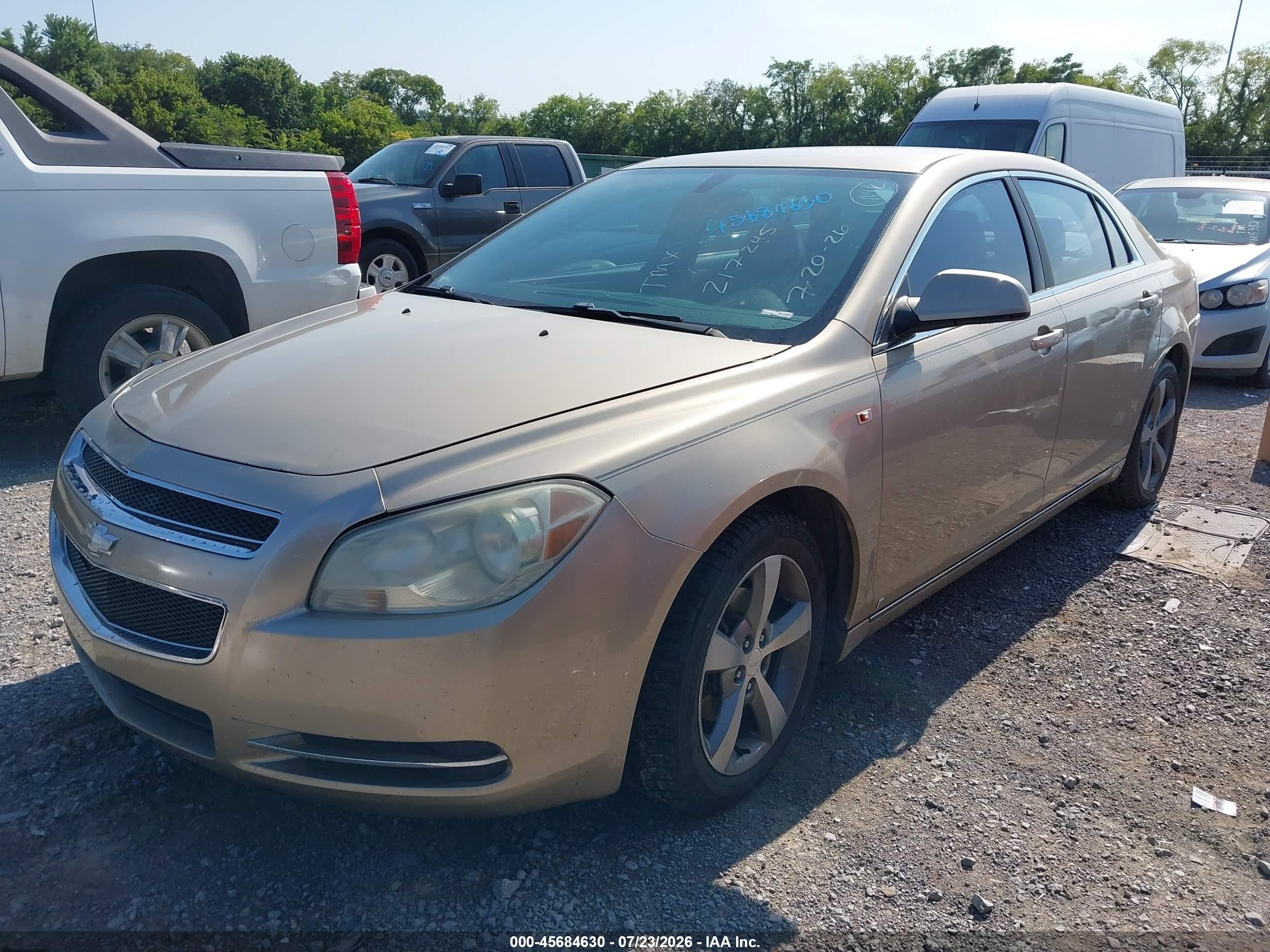2008 Chevrolet Malibu Lt Желто-коричневый vin: 1G1ZJ57B38F217245