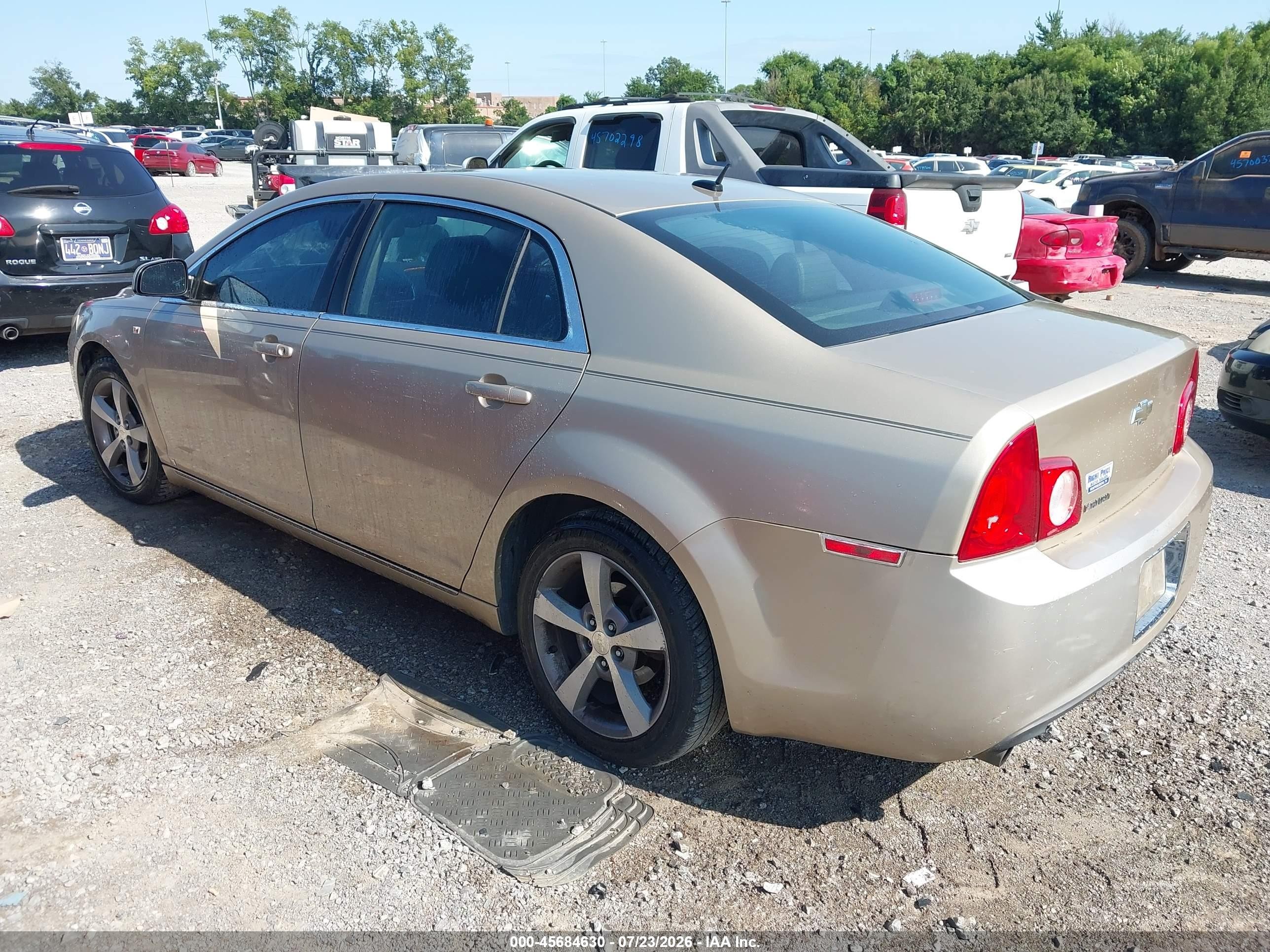 2008 Chevrolet Malibu Lt Желто-коричневый vin: 1G1ZJ57B38F217245