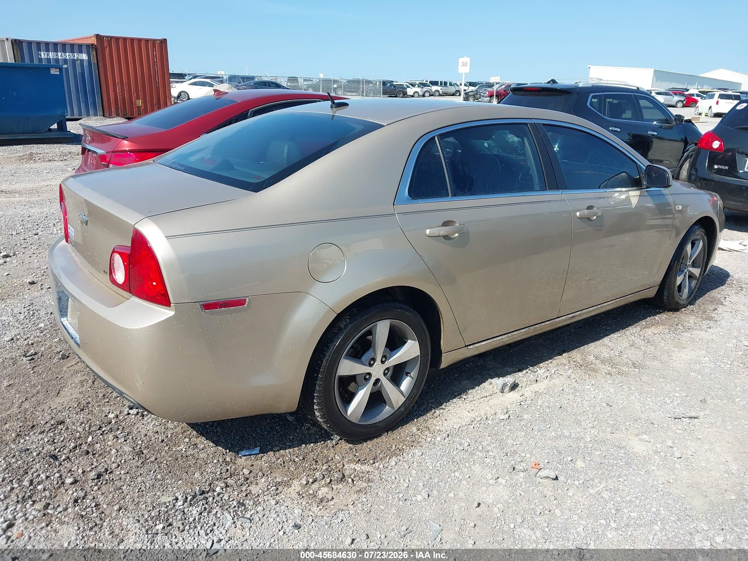 2008 Chevrolet Malibu Lt Желто-коричневый vin: 1G1ZJ57B38F217245