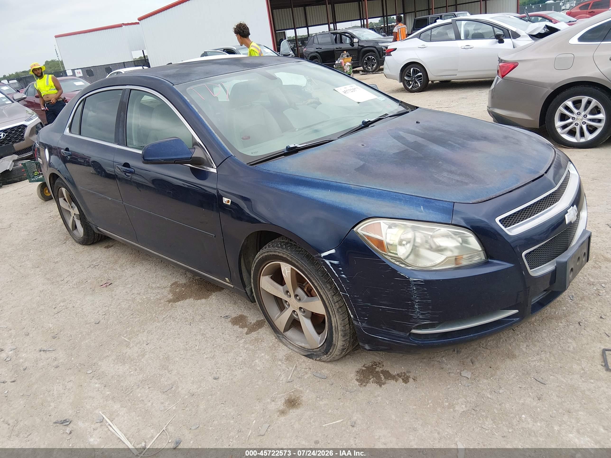 2008 Chevrolet Malibu Lt W/2lt Blue vin: 1G1ZJ57B58F292755