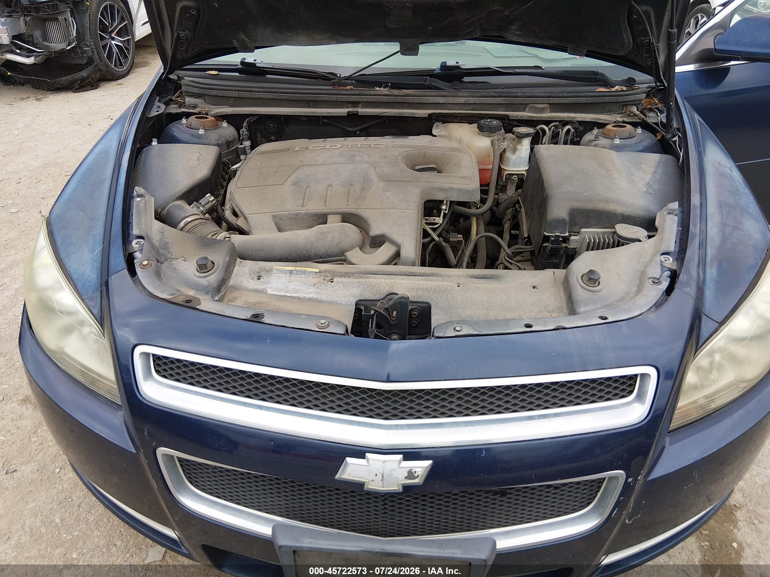 2008 Chevrolet Malibu Lt W/2lt Blue vin: 1G1ZJ57B58F292755