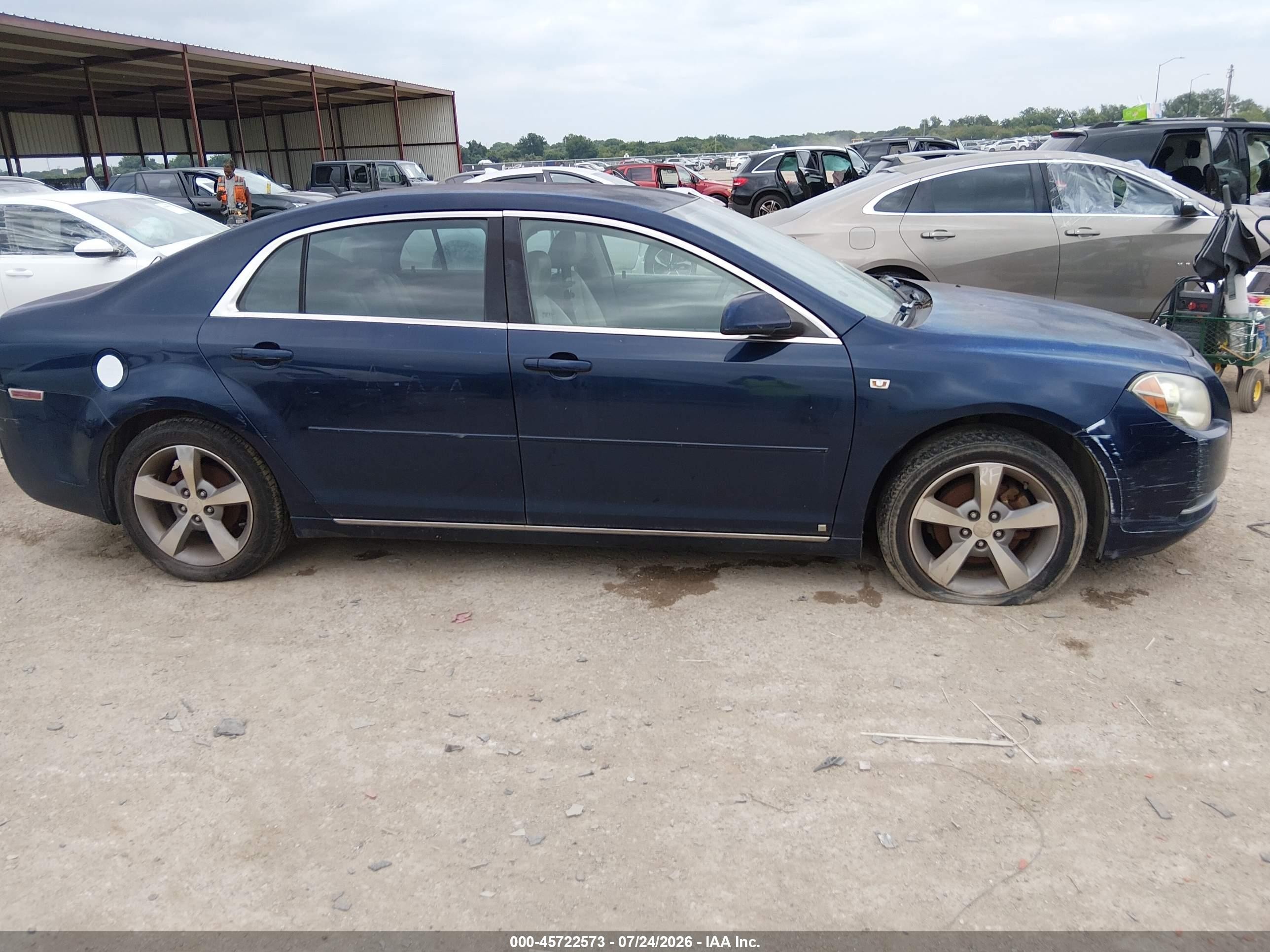 2008 Chevrolet Malibu Lt W/2lt Blue vin: 1G1ZJ57B58F292755