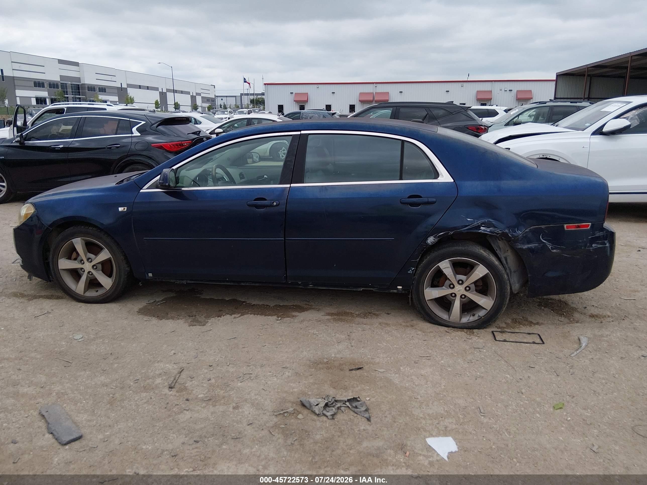 2008 Chevrolet Malibu Lt W/2lt Blue vin: 1G1ZJ57B58F292755