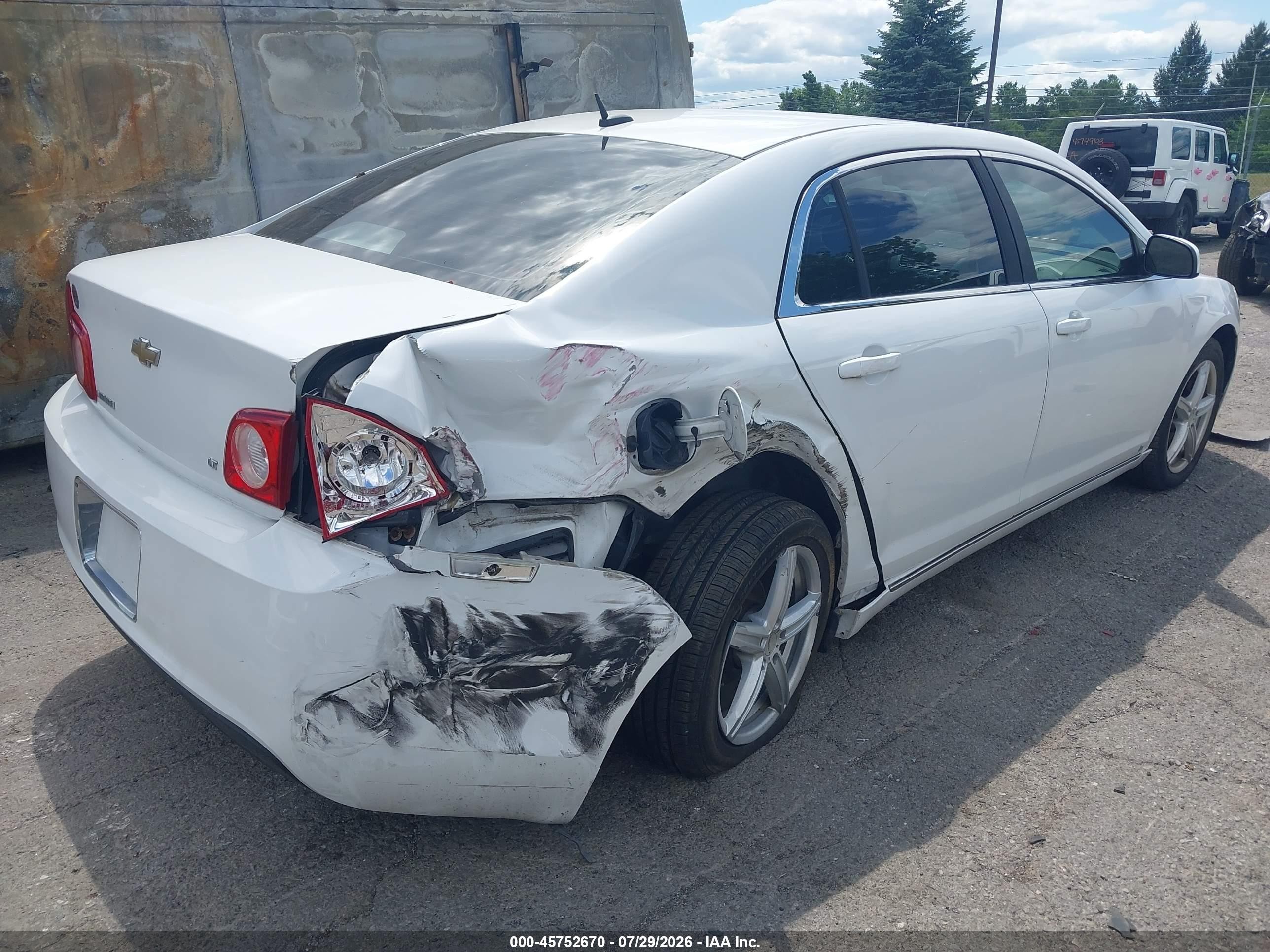 2009 Chevrolet Malibu Lt Белый vin: 1G1ZJ57B594242970