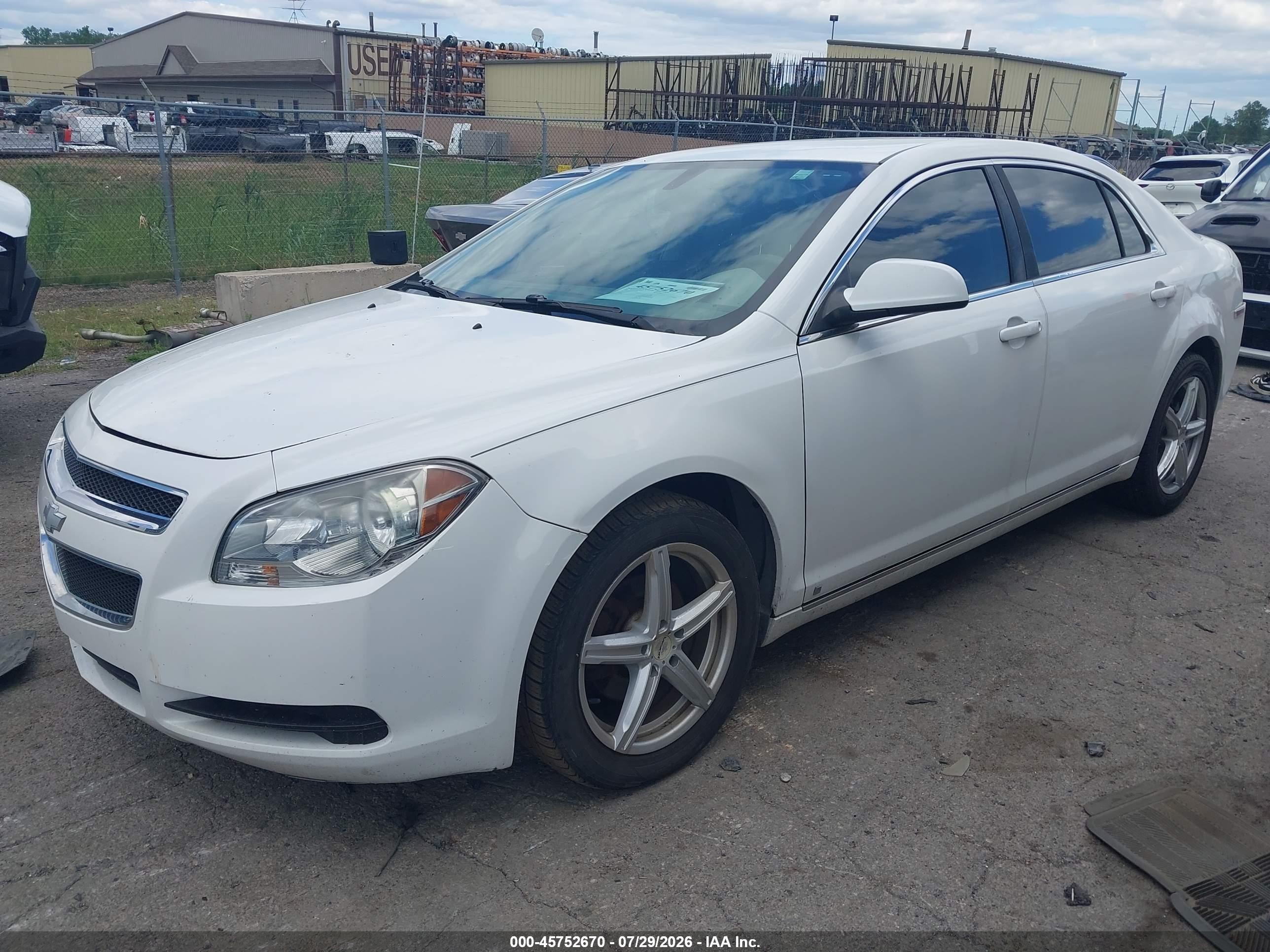2009 Chevrolet Malibu Lt Белый vin: 1G1ZJ57B594242970