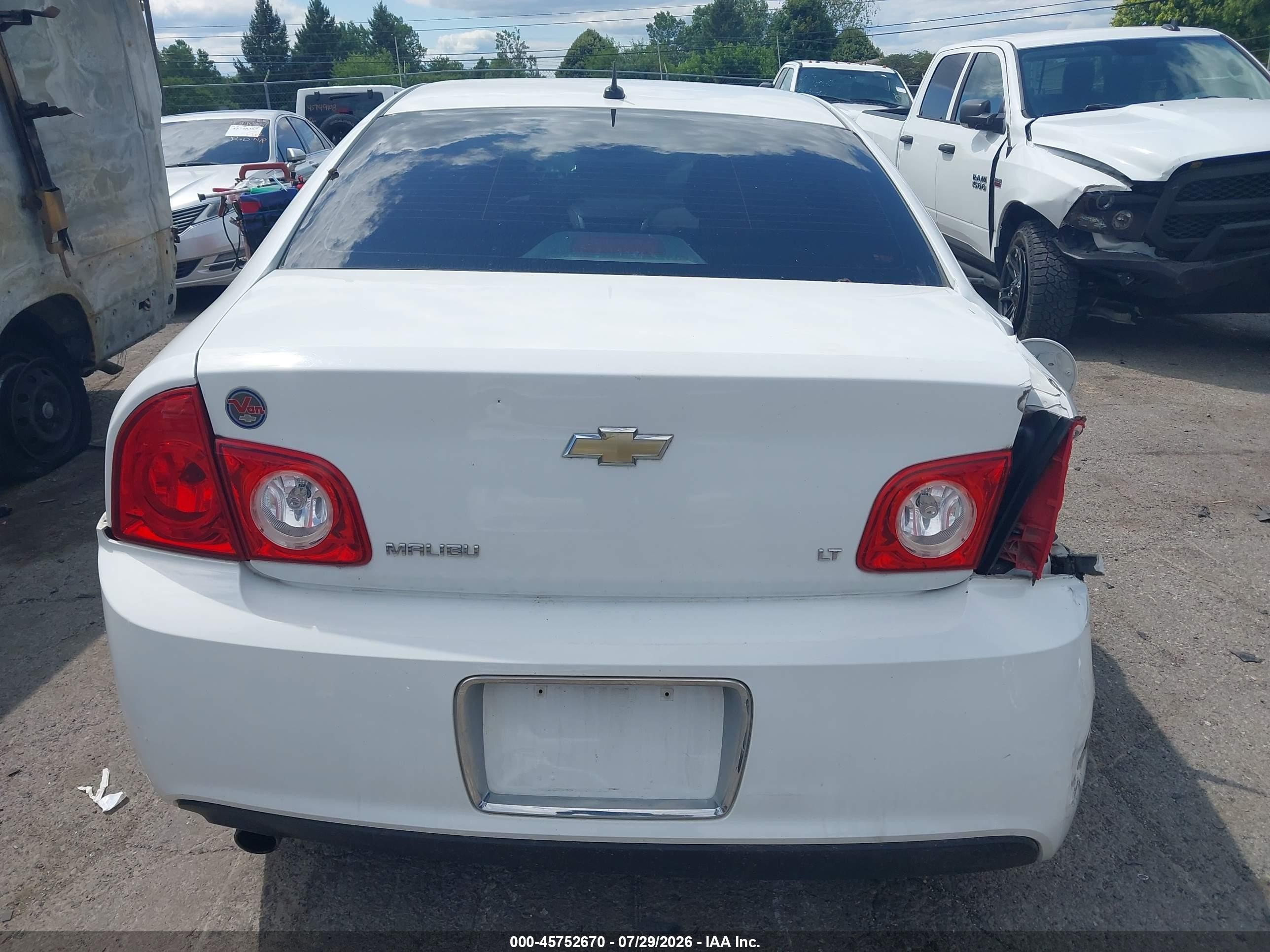 2009 Chevrolet Malibu Lt Белый vin: 1G1ZJ57B594242970