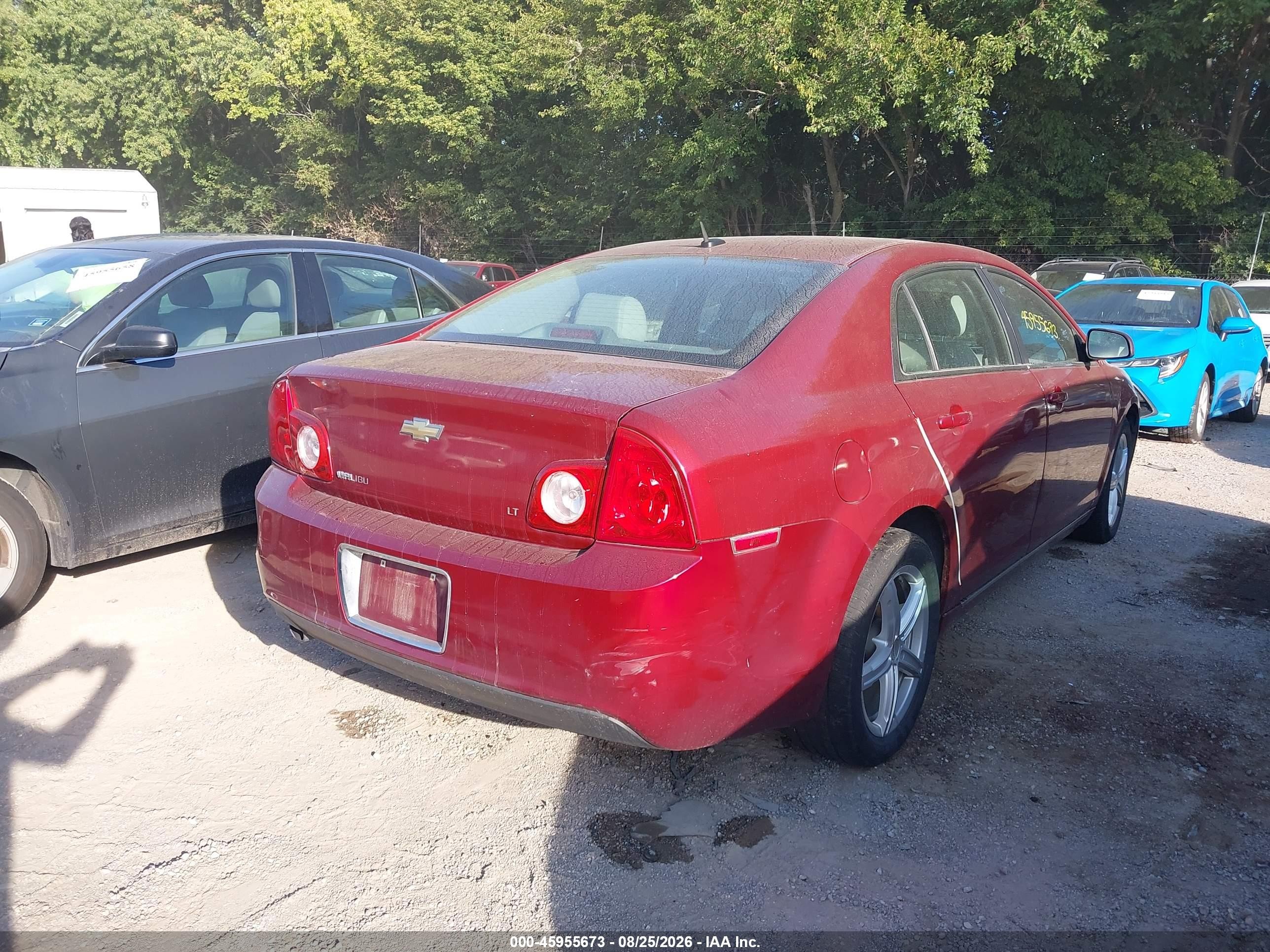 2009 Chevrolet Malibu Lt Красный vin: 1G1ZJ57B69F236308