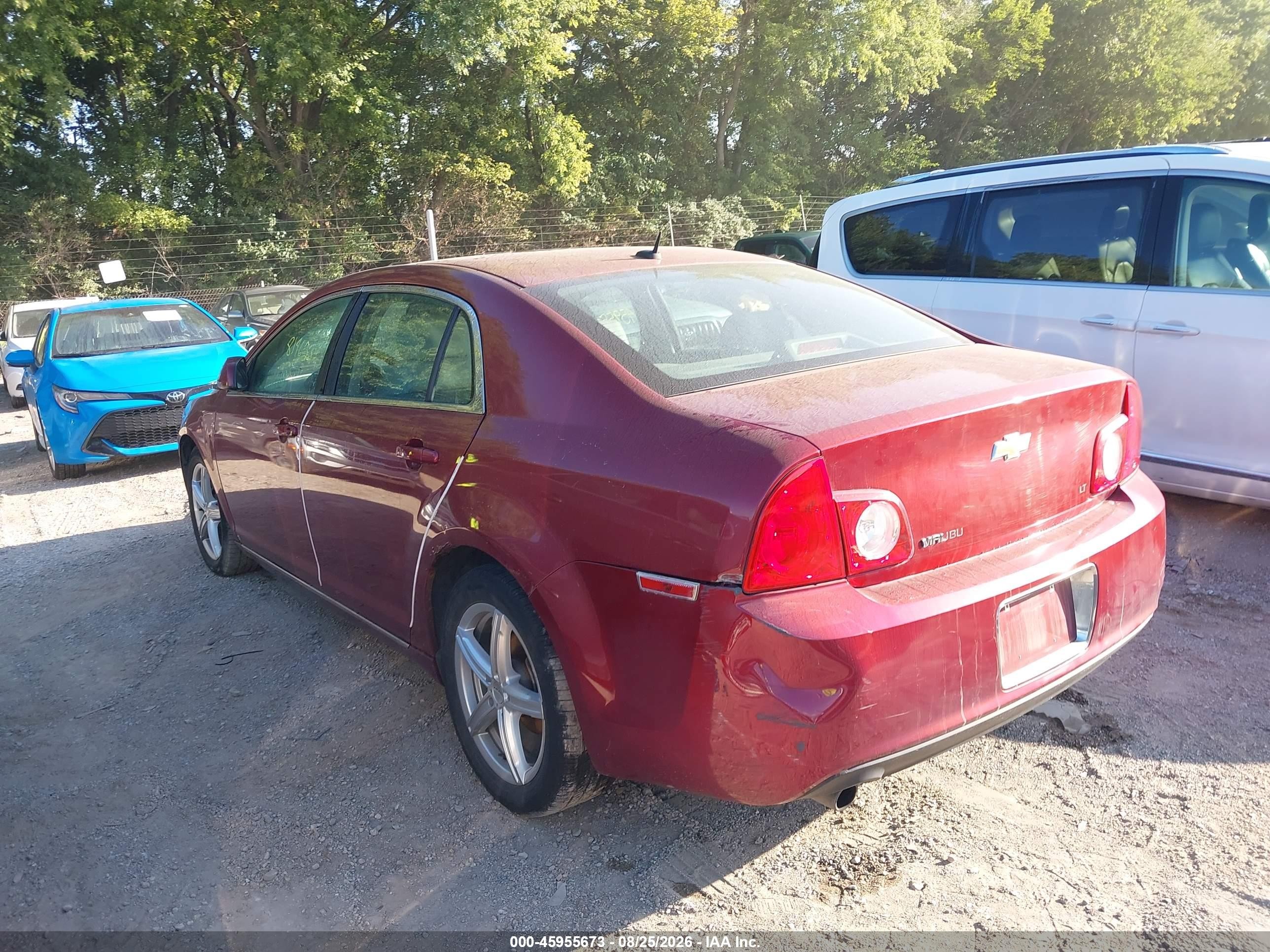 2009 Chevrolet Malibu Lt Красный vin: 1G1ZJ57B69F236308