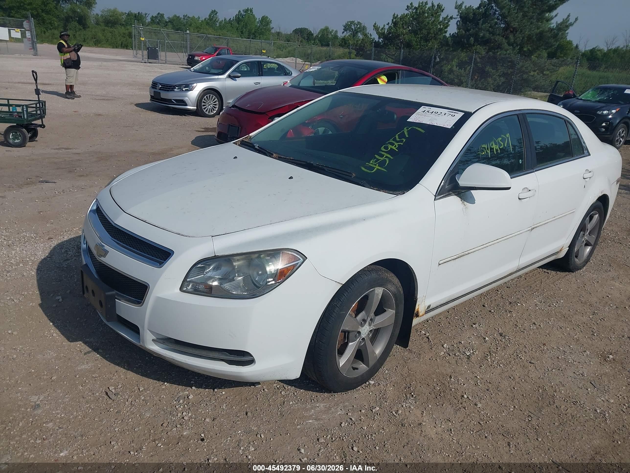 2009 Chevrolet Malibu Lt White vin: 1G1ZJ57B794138643