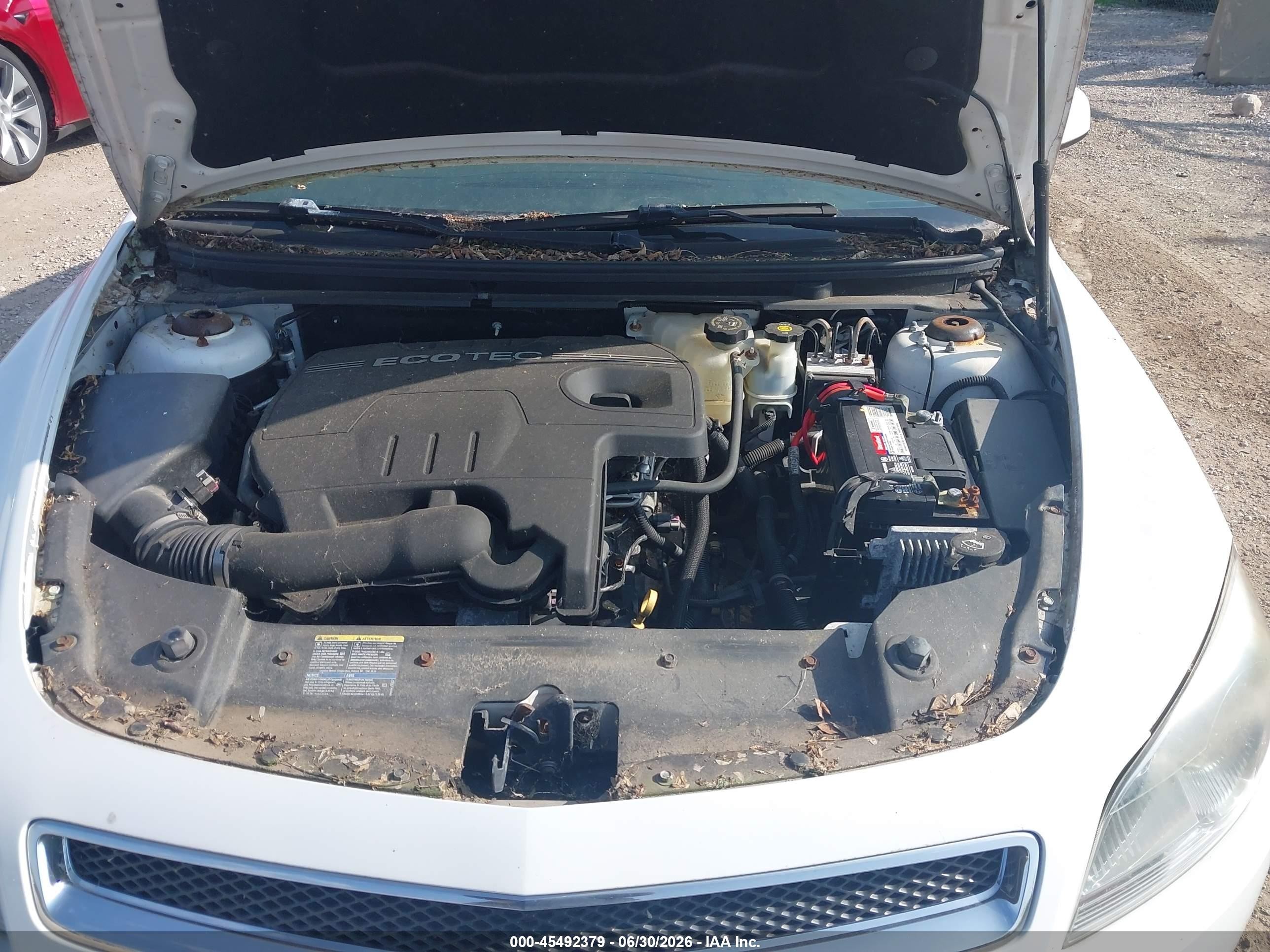 2009 Chevrolet Malibu Lt White vin: 1G1ZJ57B794138643