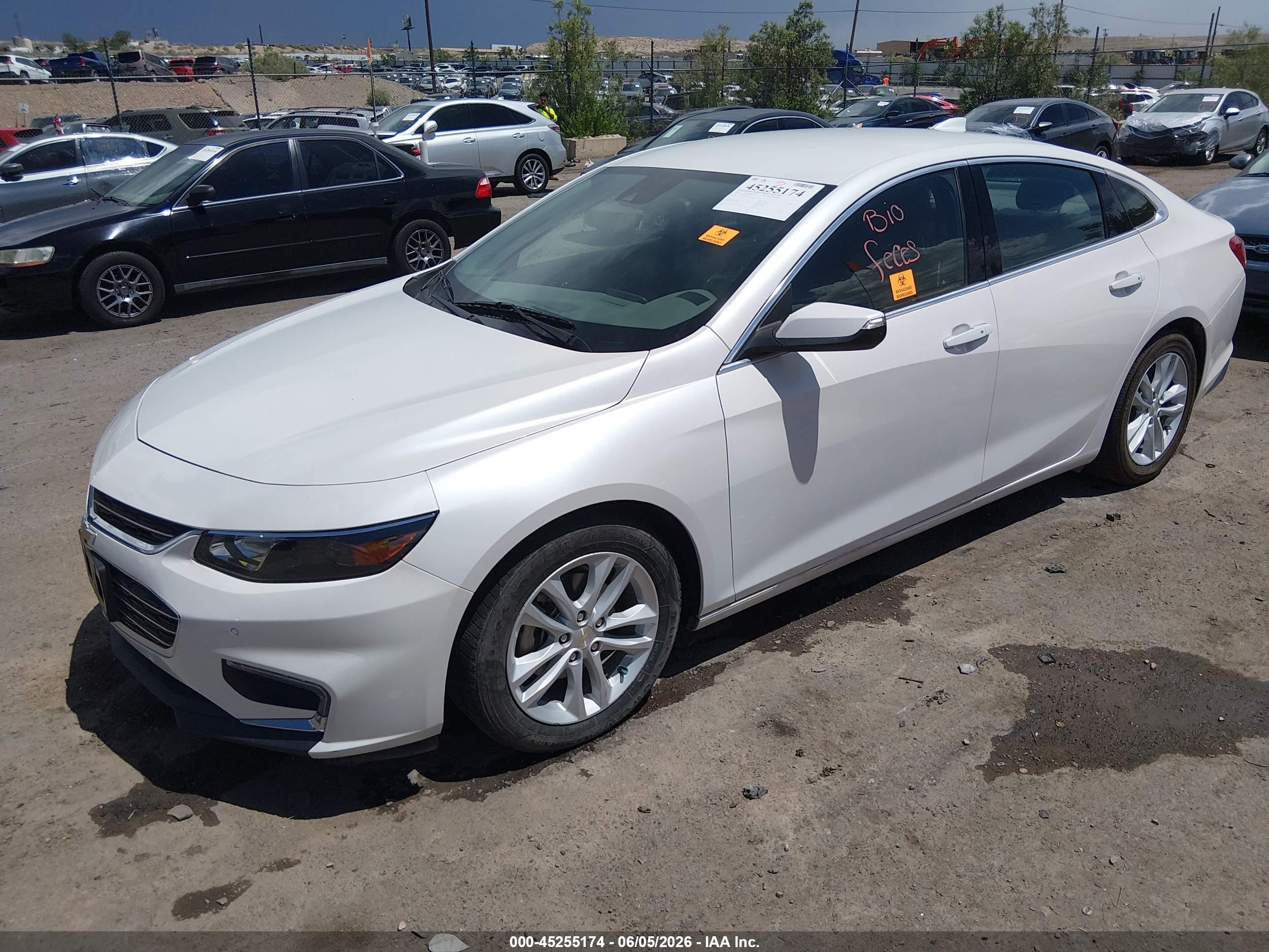 2016 Chevrolet Malibu Hybrid White vin: 1G1ZJ5SU2GF246775