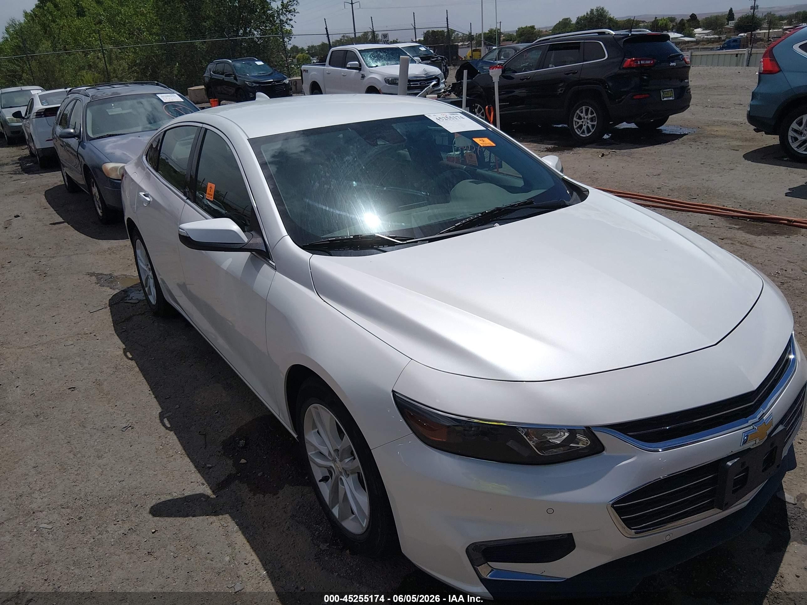 2016 Chevrolet Malibu Hybrid White vin: 1G1ZJ5SU2GF246775