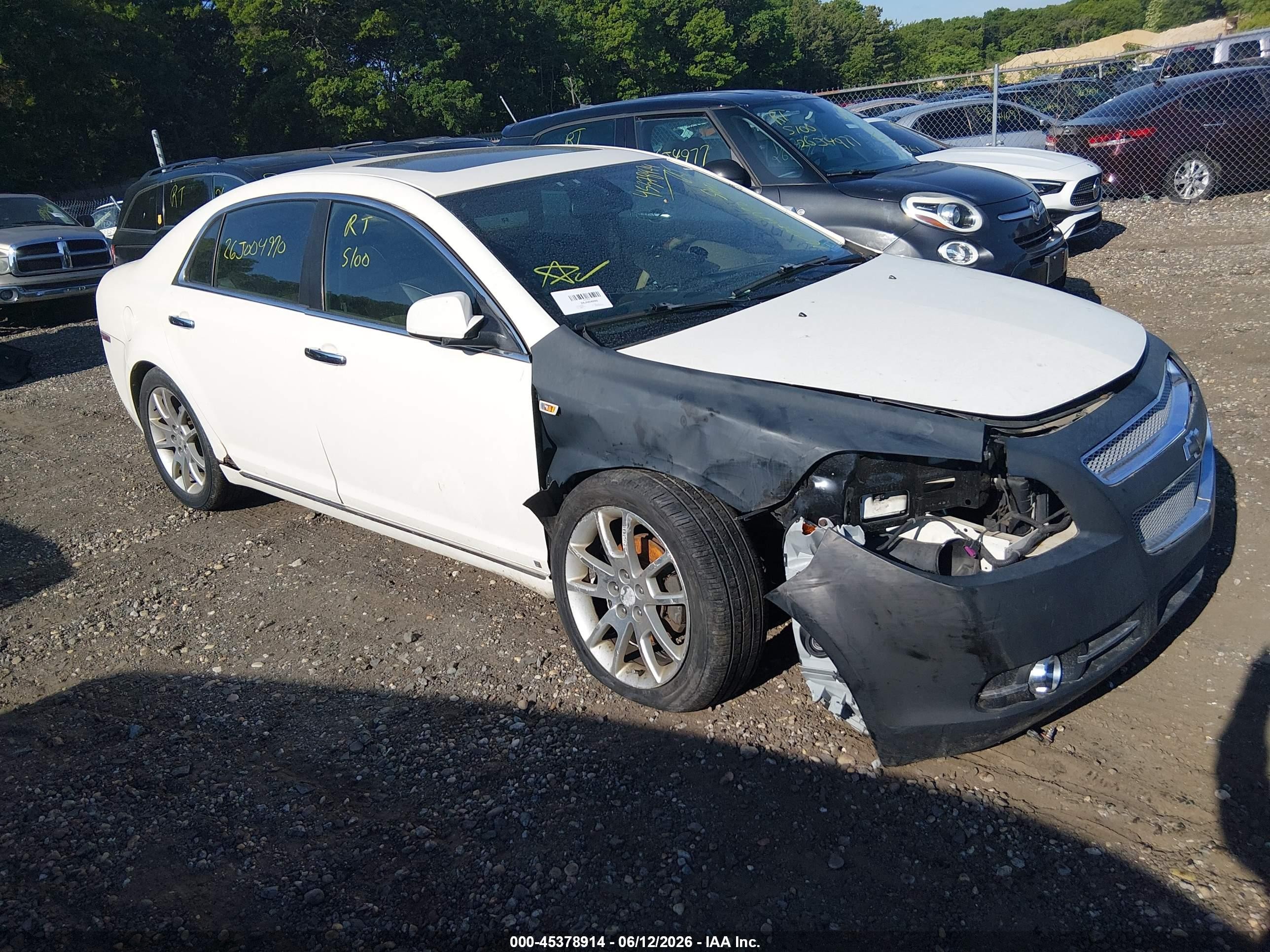 2008 Chevrolet Malibu Ltz White vin: 1G1ZK577084227980