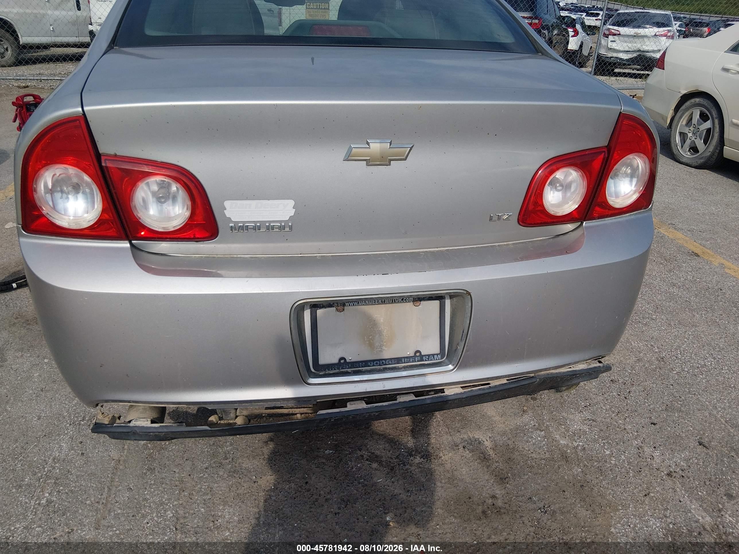 2008 Chevrolet Malibu Ltz Silver vin: 1G1ZK57738F284369