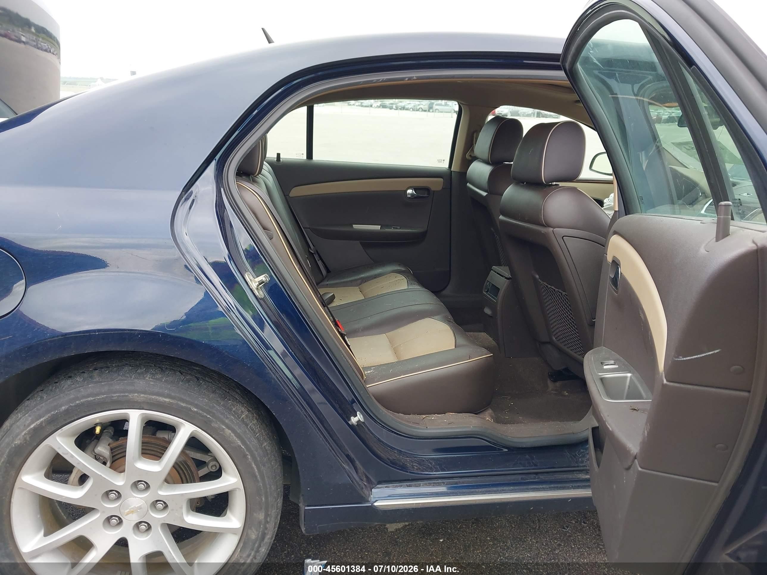 2009 Chevrolet Malibu Ltz Blue vin: 1G1ZK57739F217790