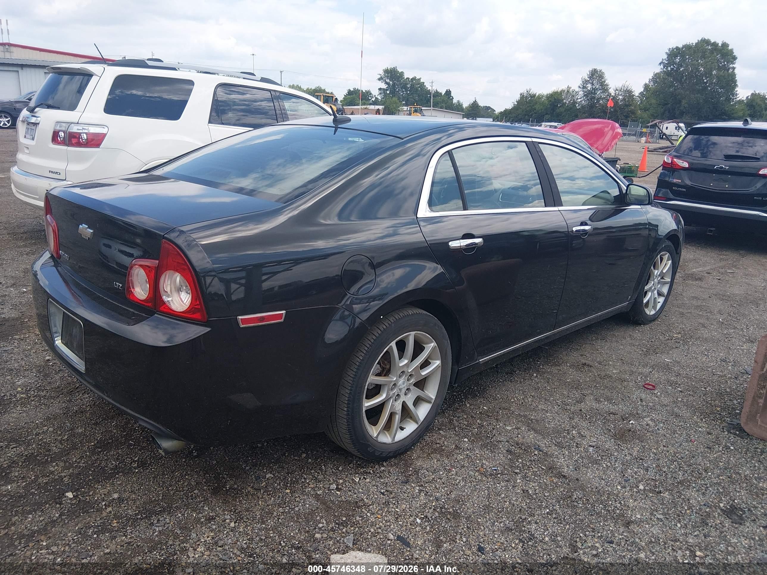2009 Chevrolet Malibu Ltz Black vin: 1G1ZK577494239941