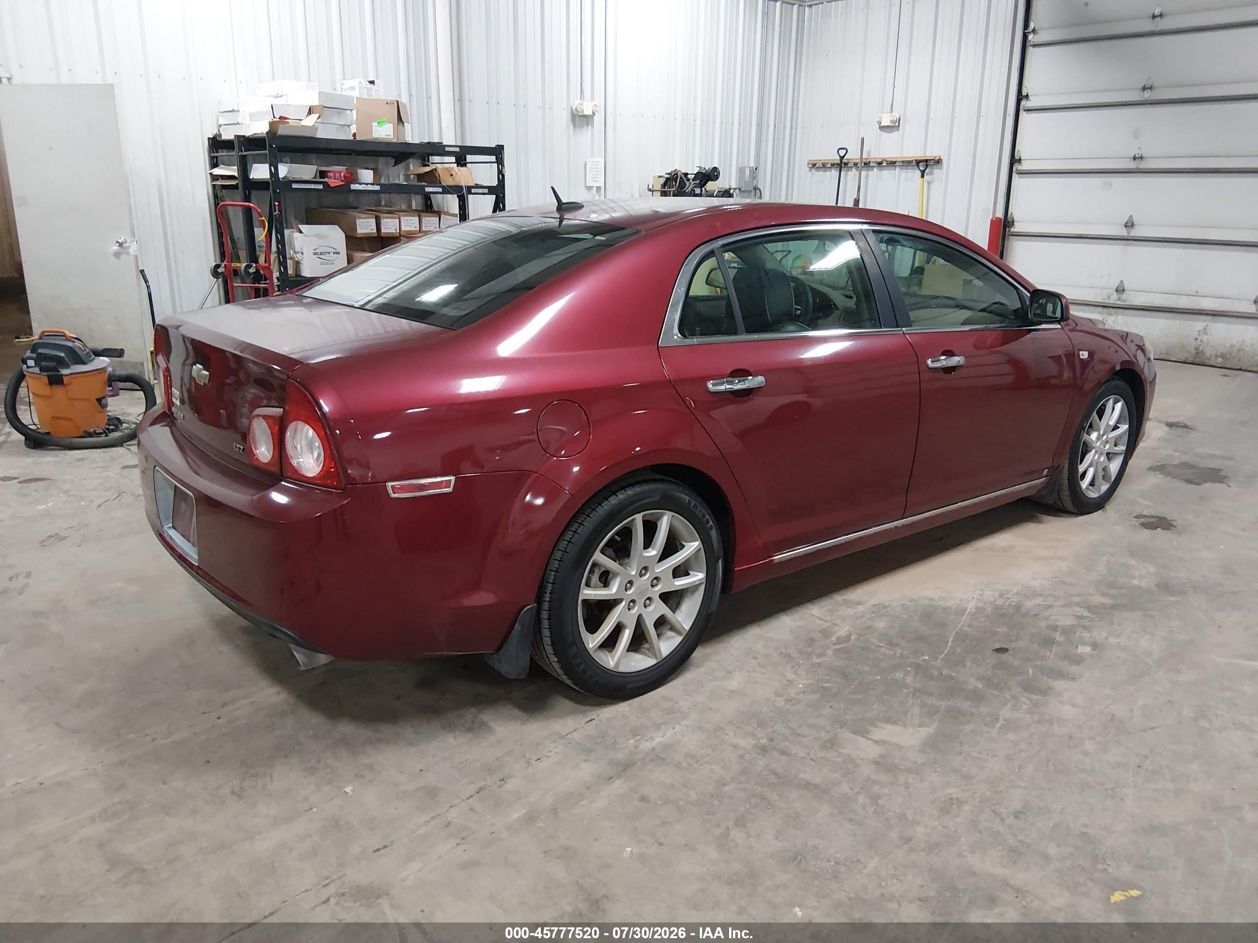 2008 Chevrolet Malibu Ltz Red vin: 1G1ZK57758F290349