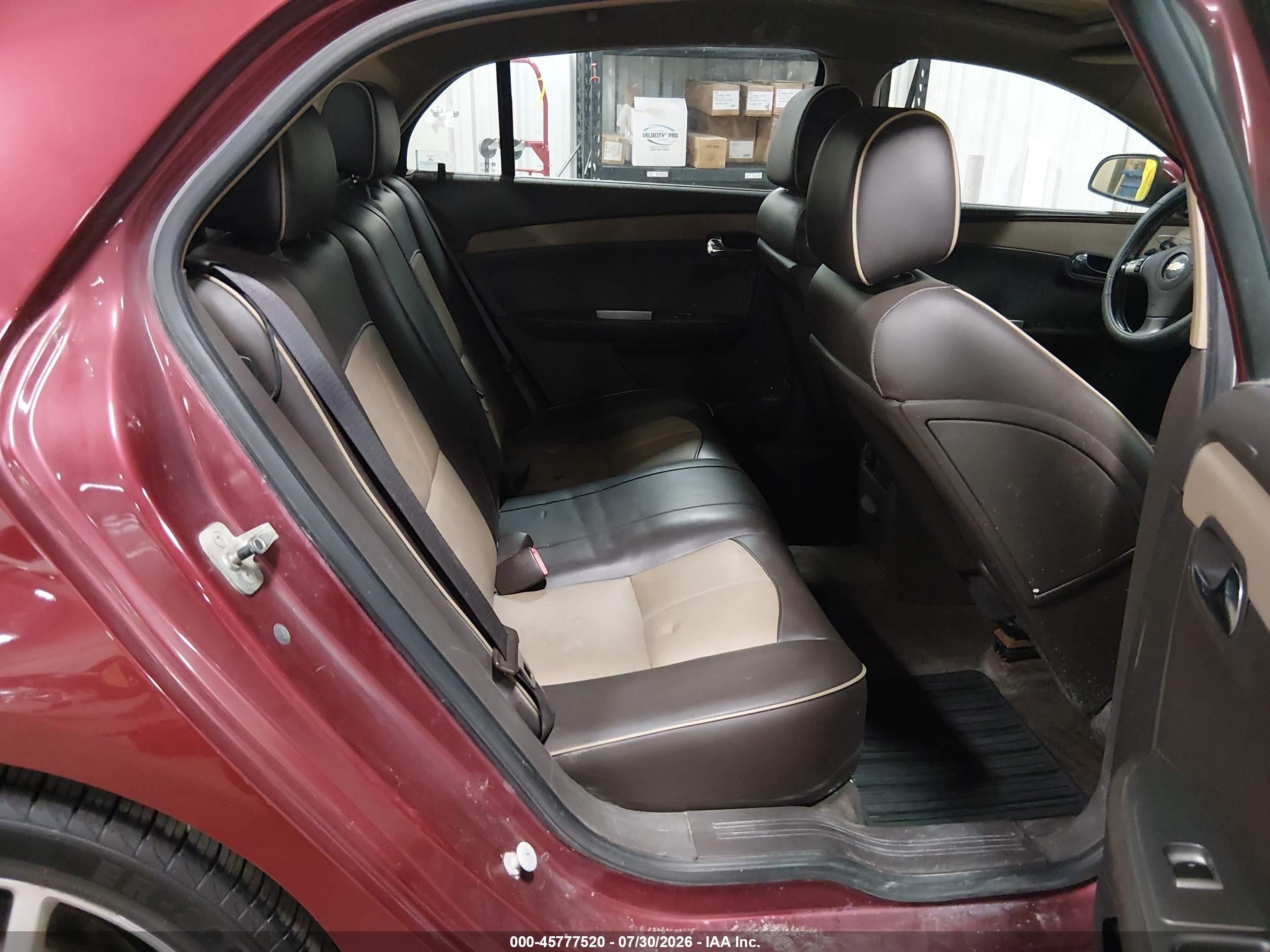 2008 Chevrolet Malibu Ltz Red vin: 1G1ZK57758F290349