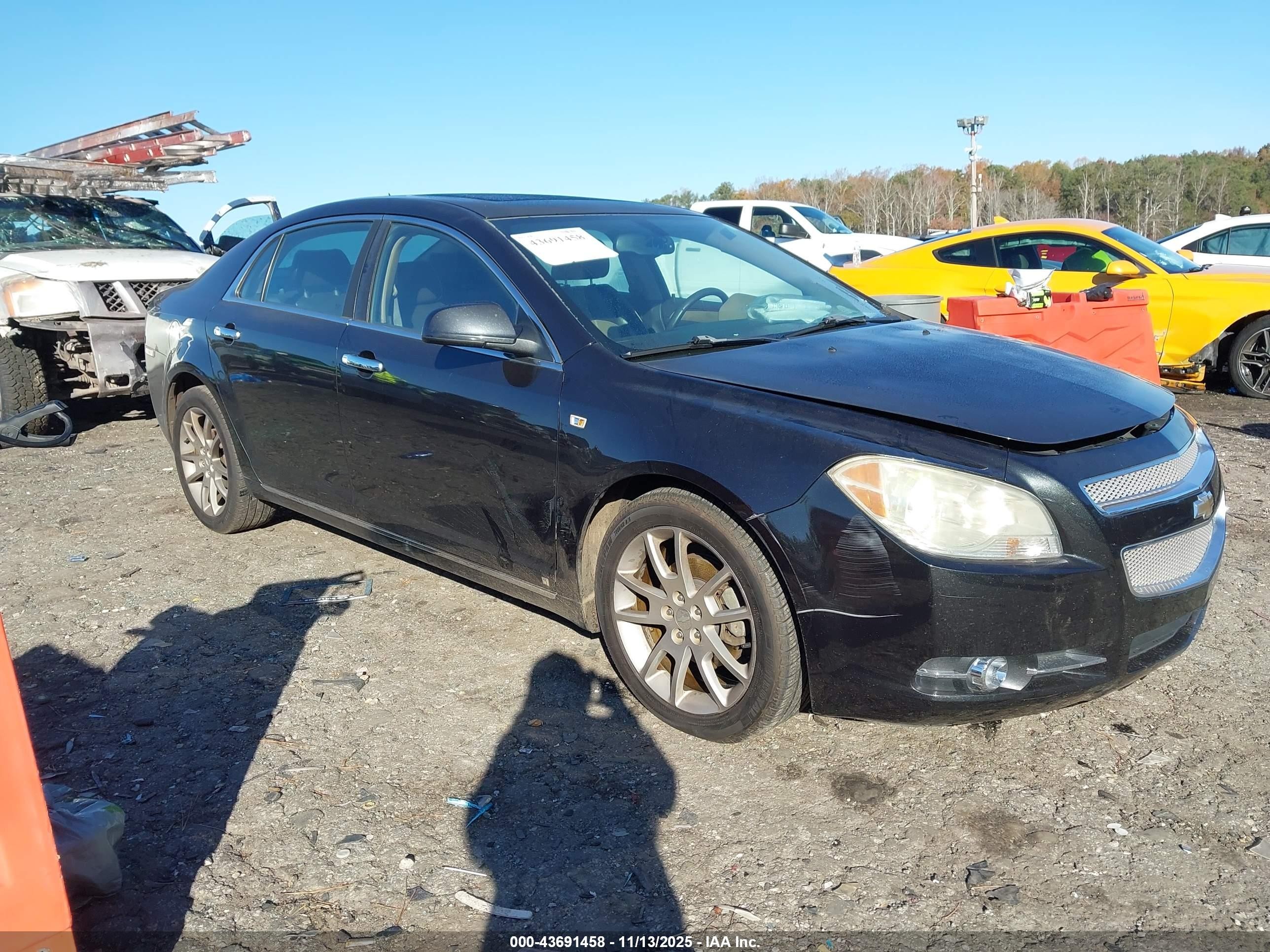 2008 Chevrolet Malibu Ltz Black vin: 1G1ZK577784239852