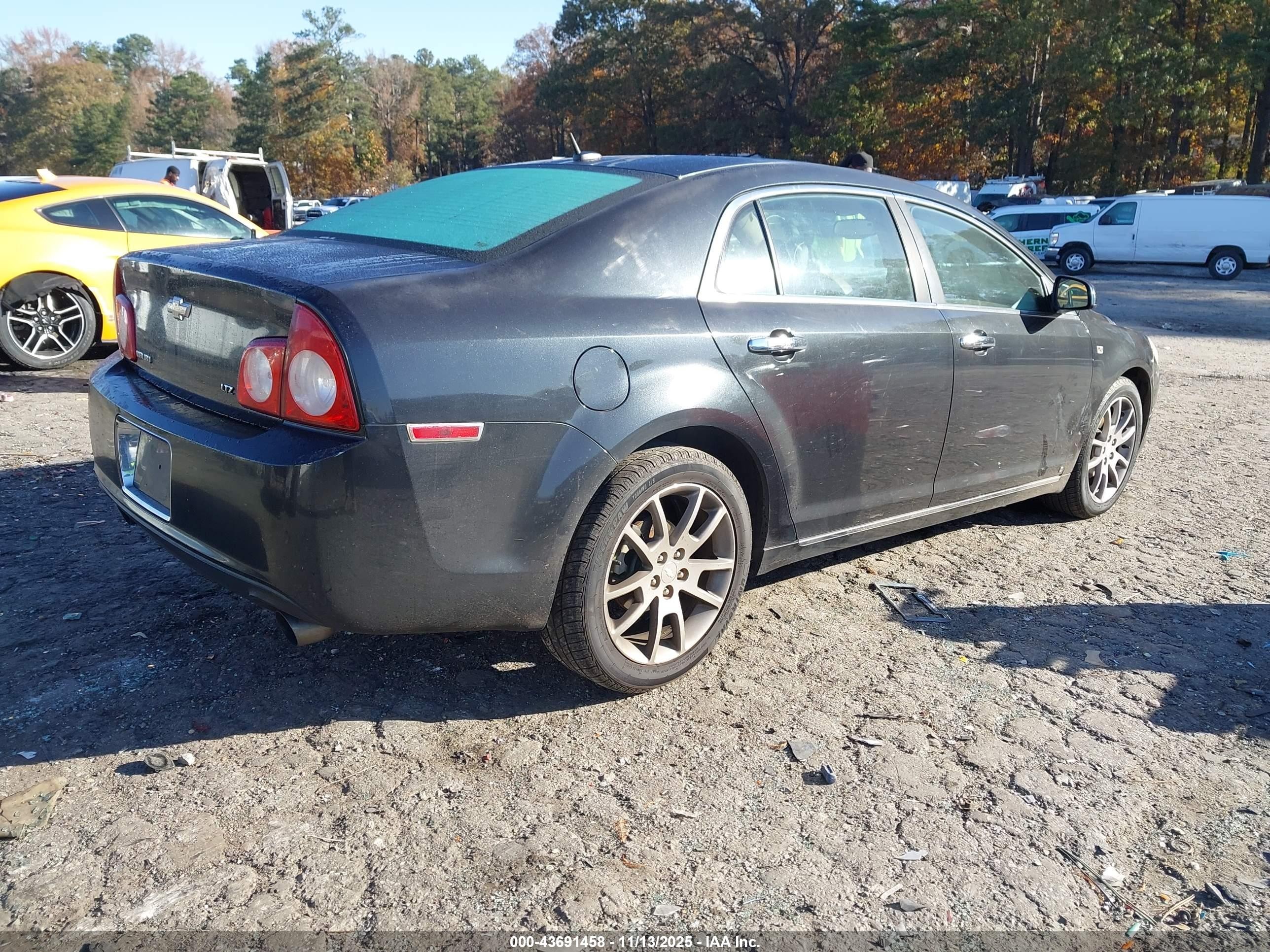 2008 Chevrolet Malibu Ltz Black vin: 1G1ZK577784239852