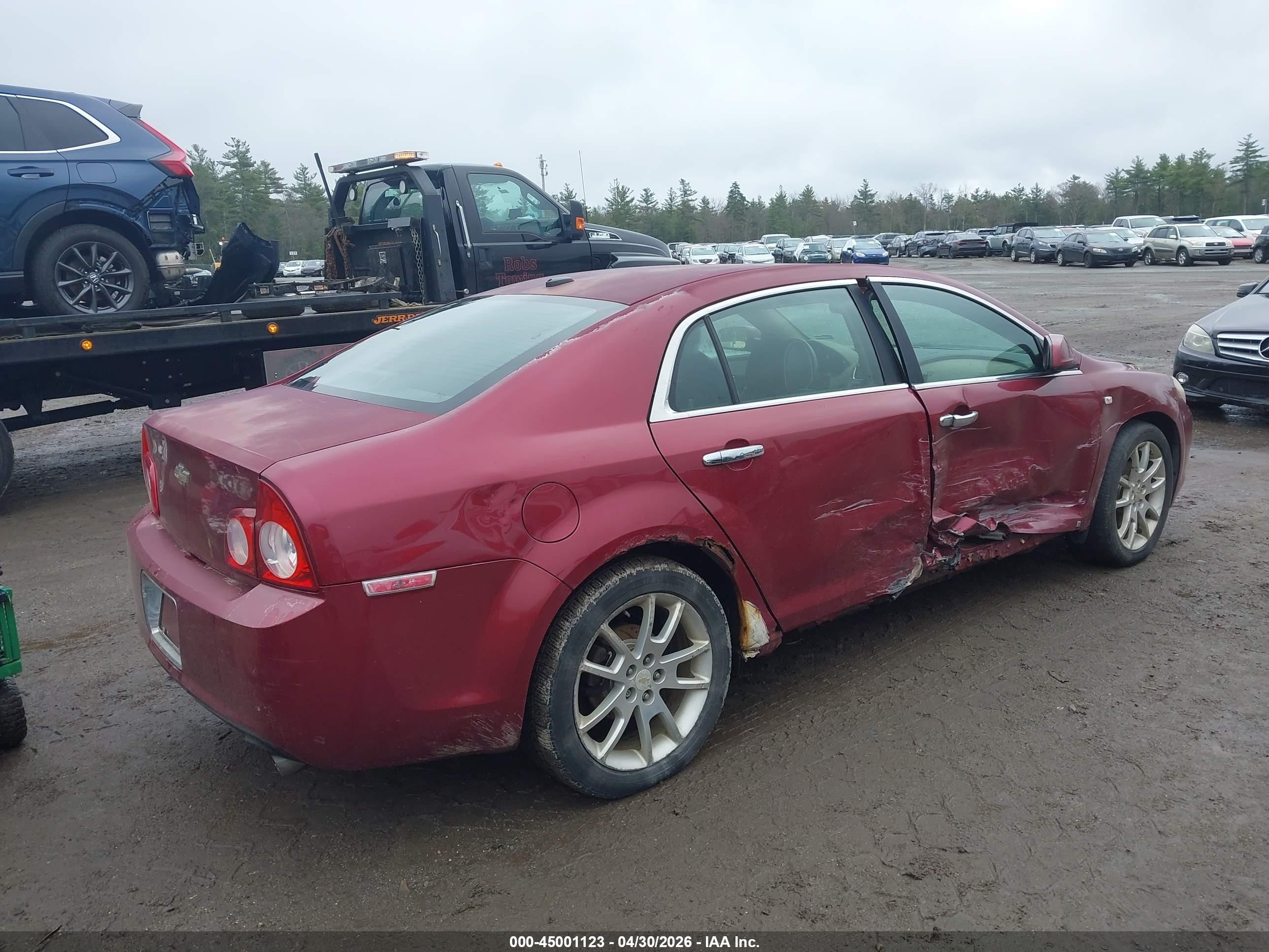 2008 Chevrolet Malibu Ltz Red vin: 1G1ZK57788F153356