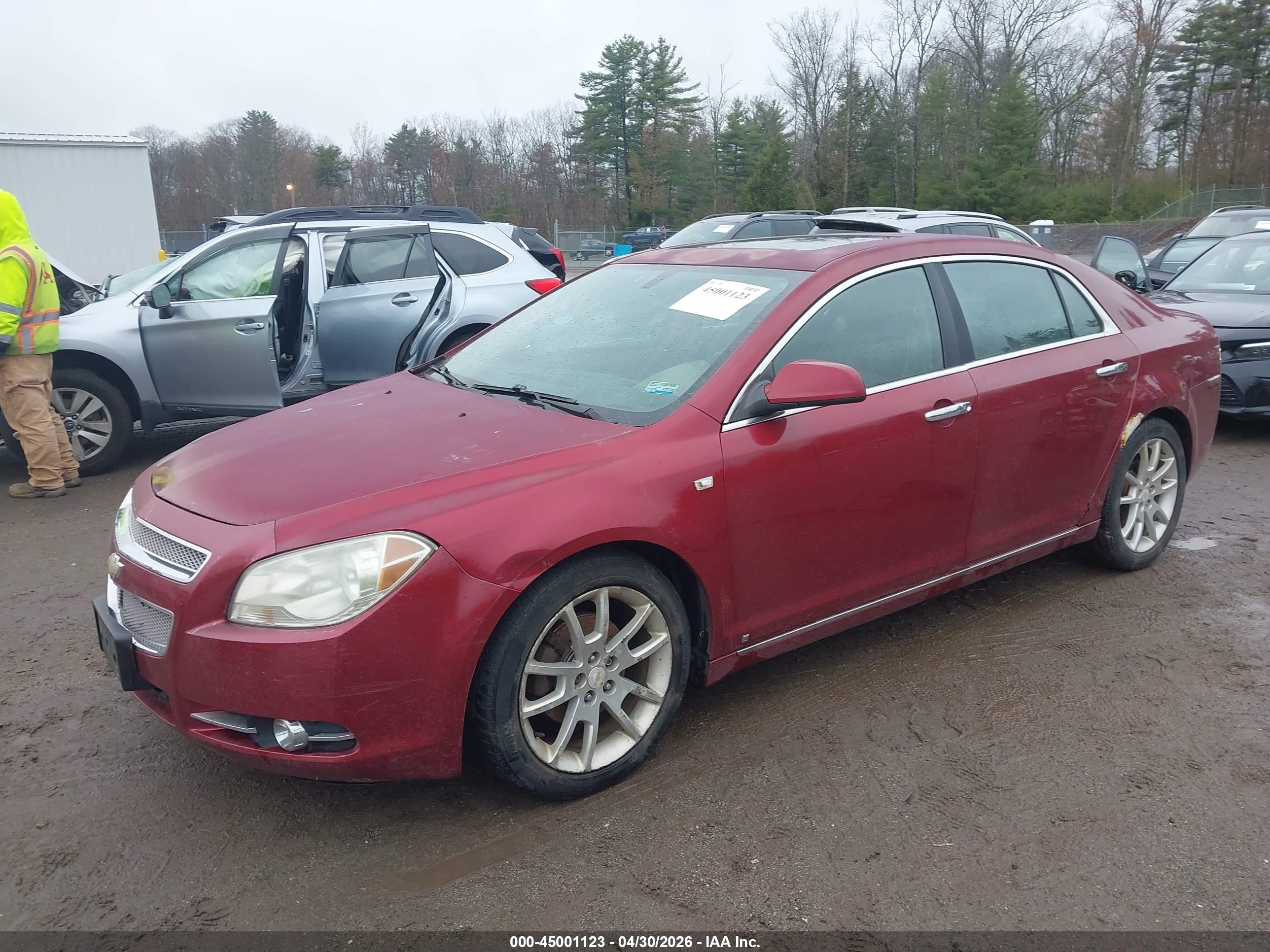 2008 Chevrolet Malibu Ltz Red vin: 1G1ZK57788F153356