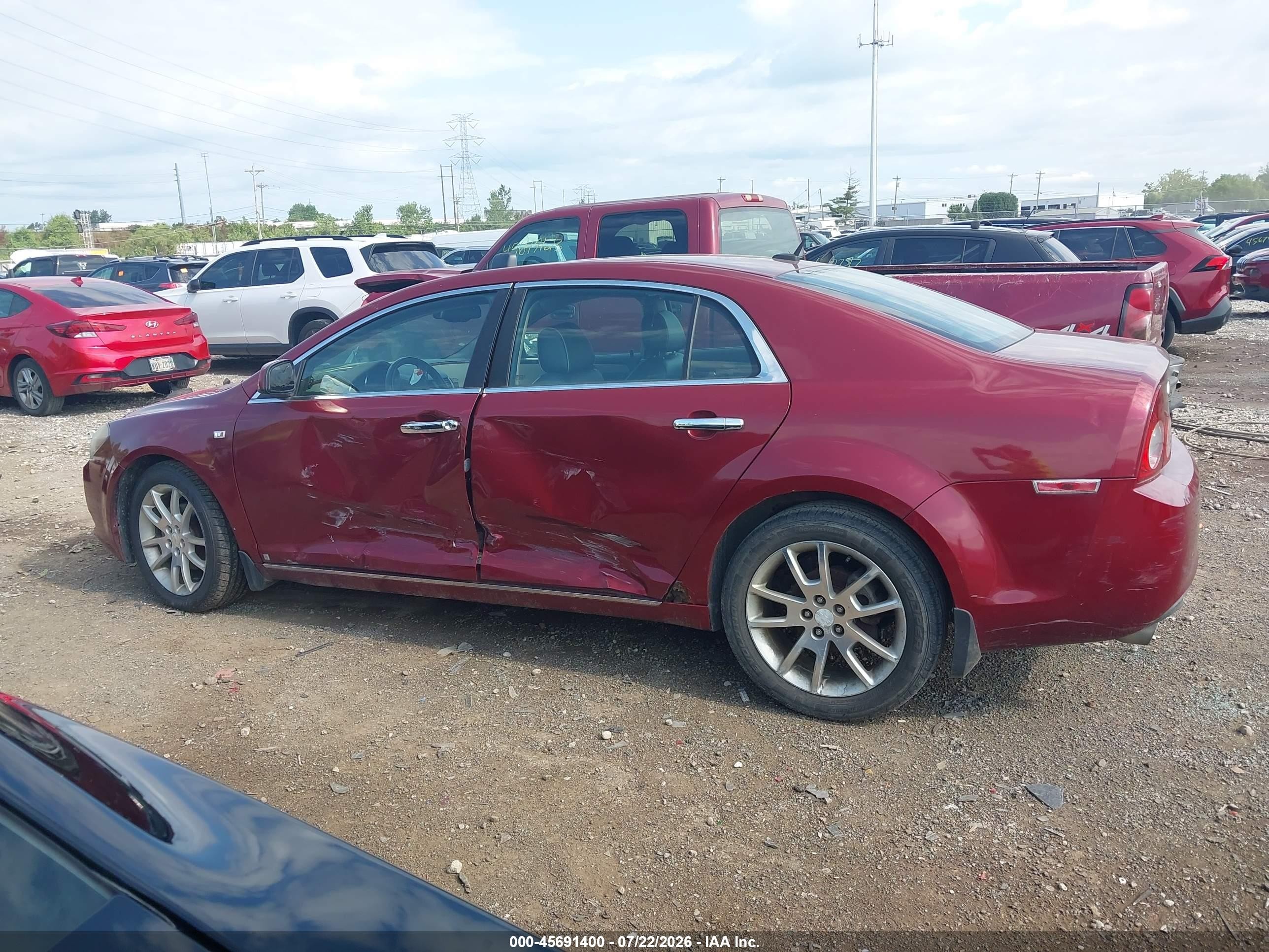 2008 Chevrolet Malibu Ltz Красный vin: 1G1ZK577X8F271618