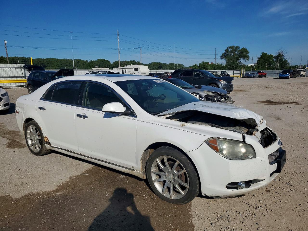 2009 Chevrolet Malibu Ltz White vin: 1G1ZK57B09F119241