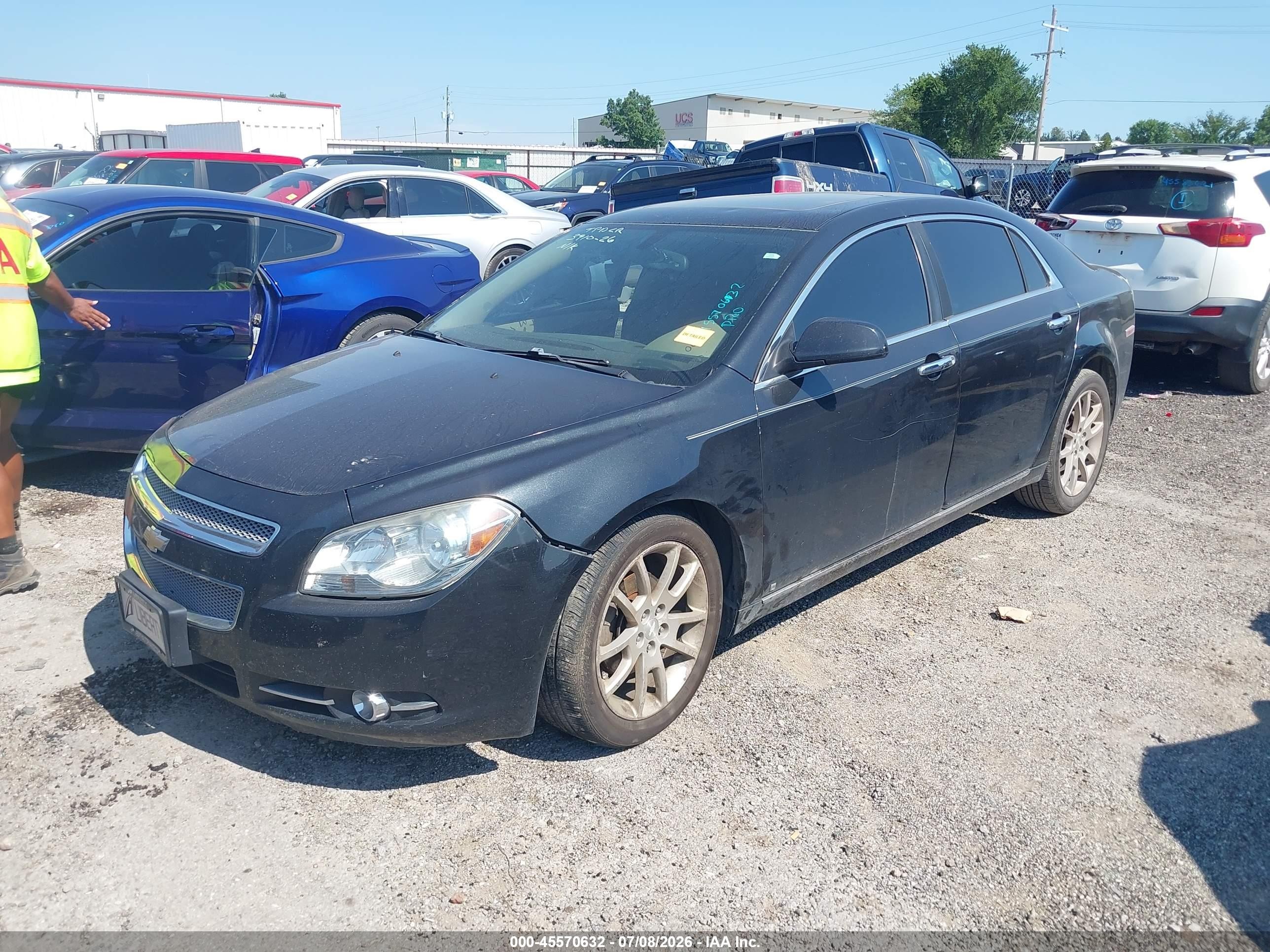 2009 Chevrolet Malibu Ltz Black vin: 1G1ZK57B29F180140