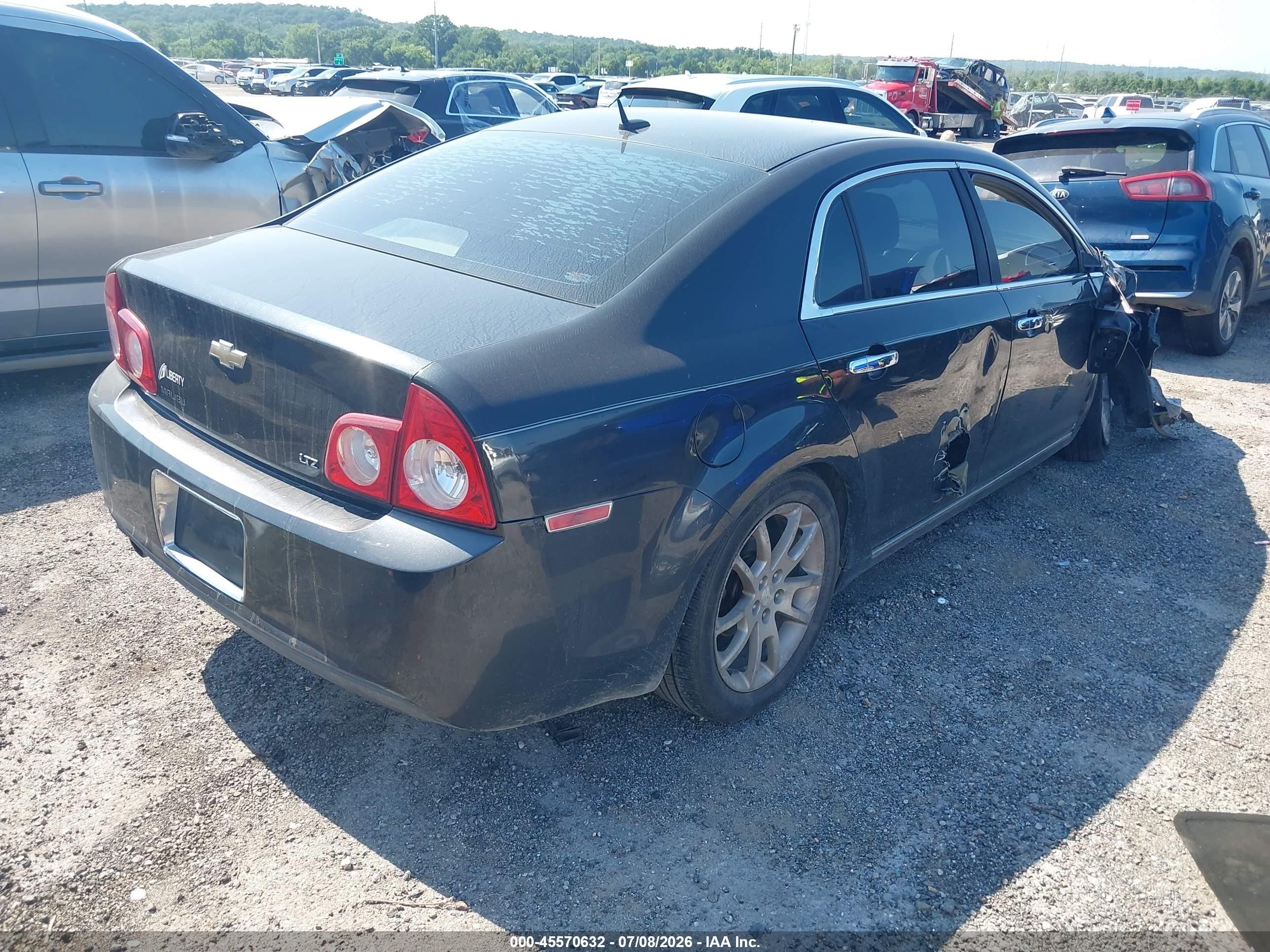 2009 Chevrolet Malibu Ltz Black vin: 1G1ZK57B29F180140