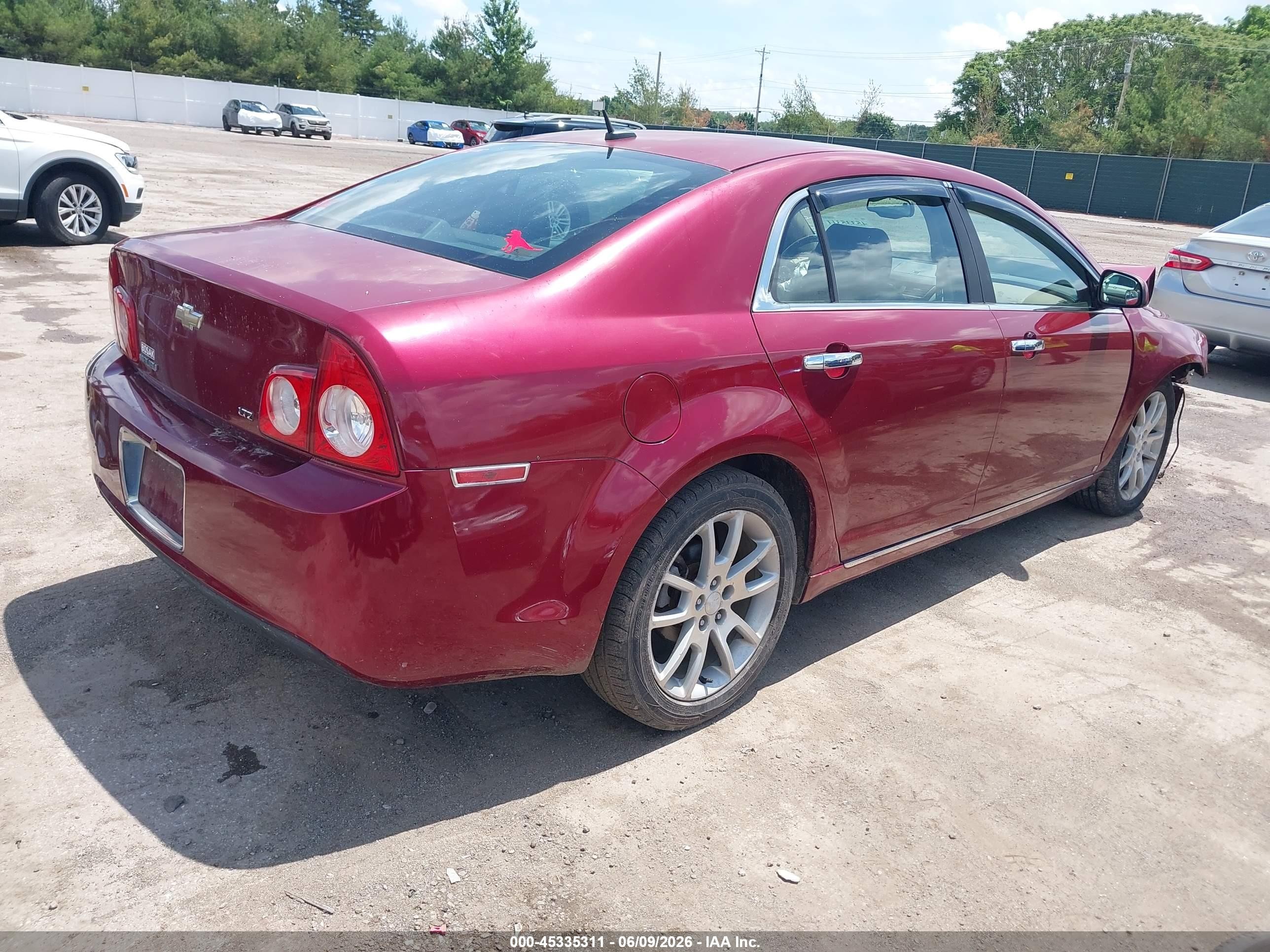 2009 Chevrolet Malibu Ltz Красный vin: 1G1ZK57B89F190140