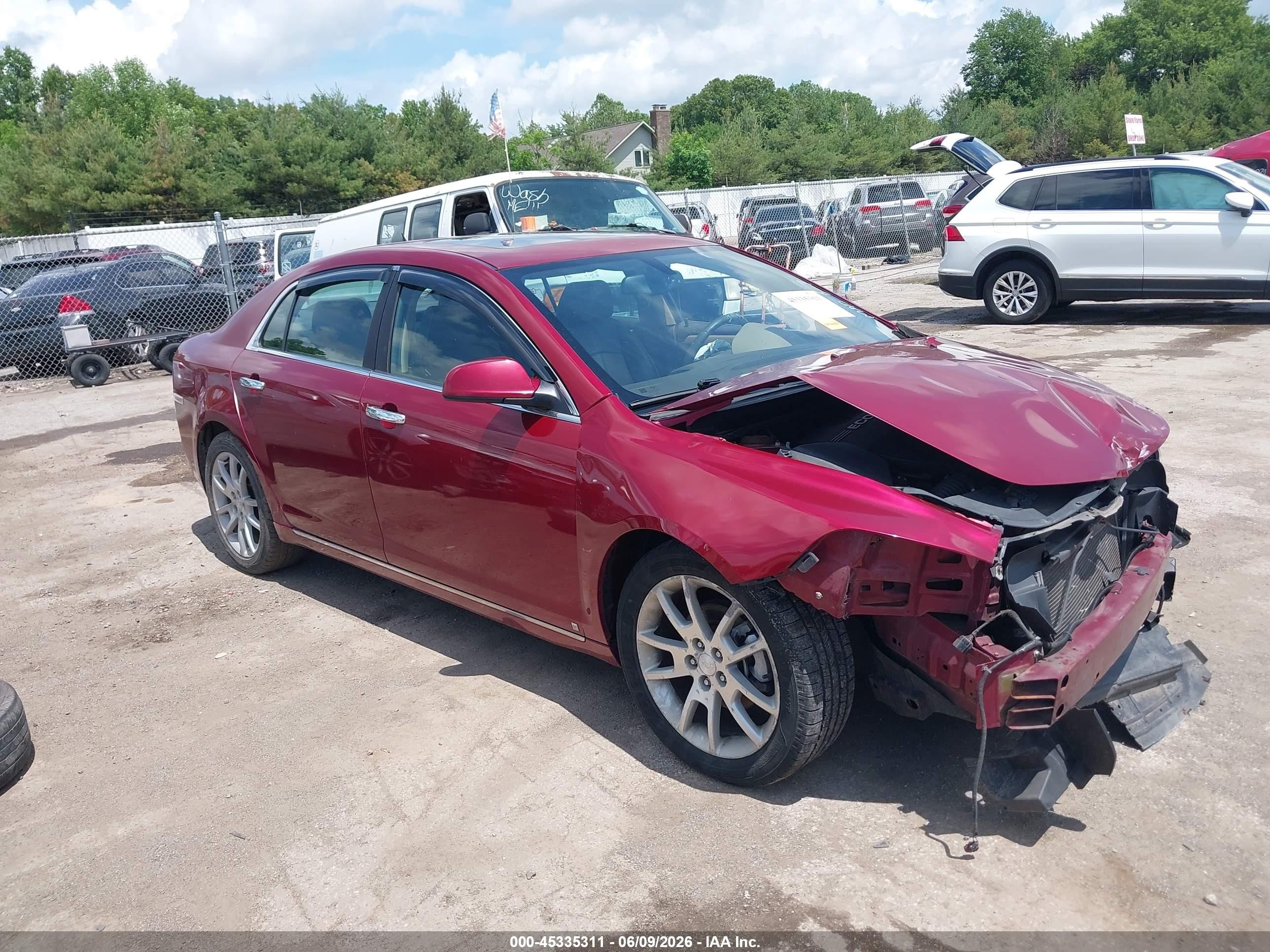 2009 Chevrolet Malibu Ltz Красный vin: 1G1ZK57B89F190140