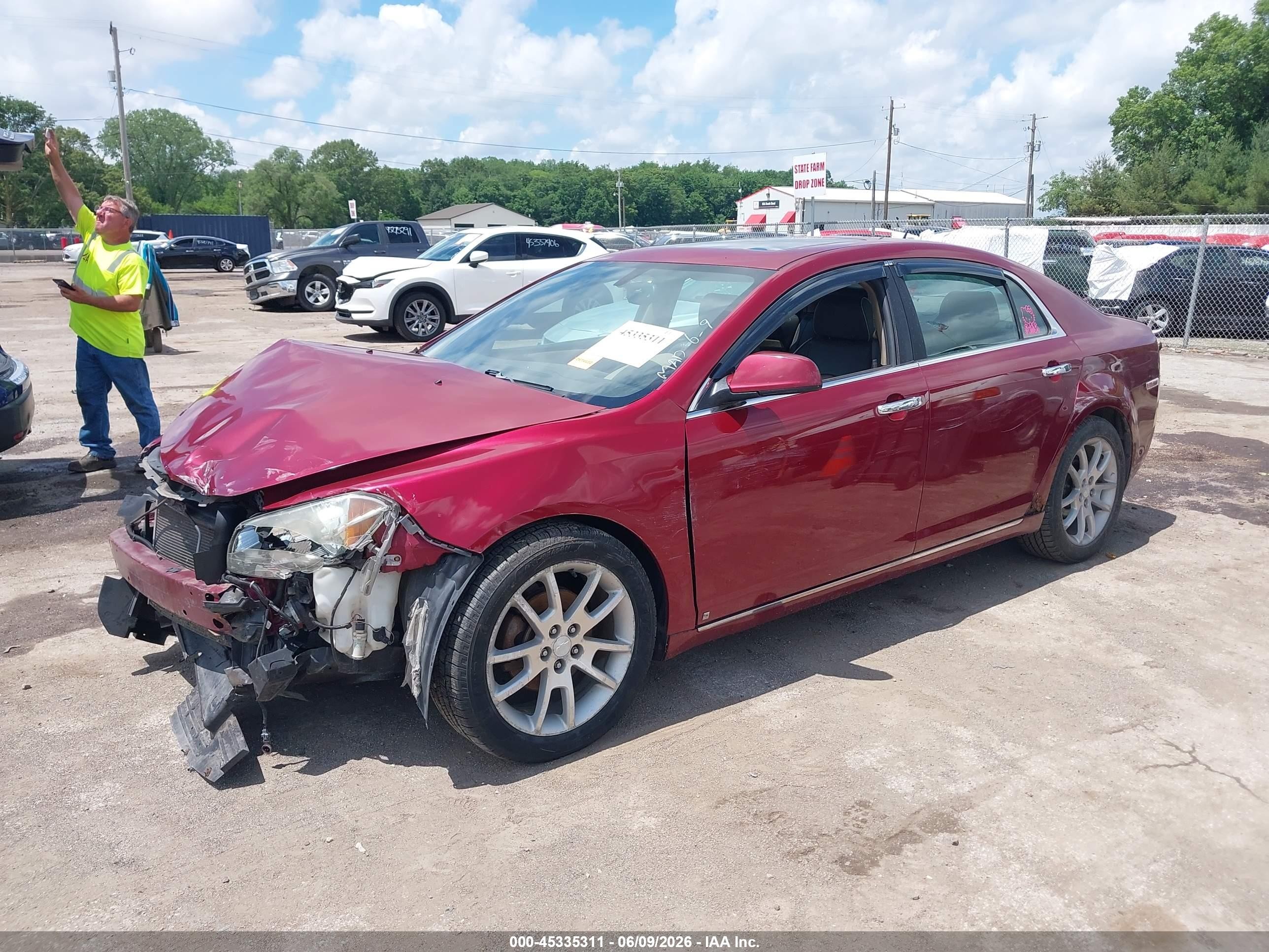 2009 Chevrolet Malibu Ltz Красный vin: 1G1ZK57B89F190140