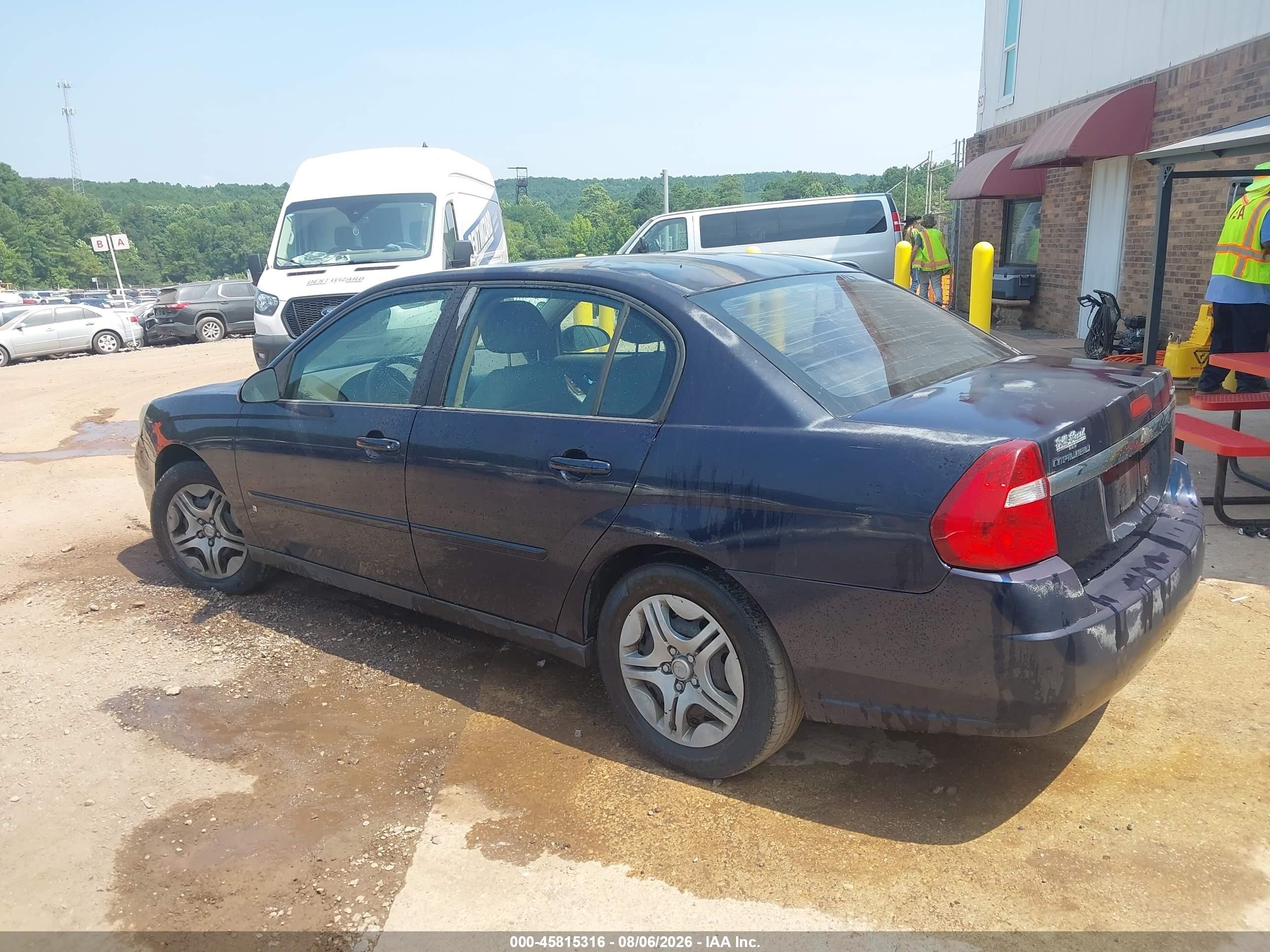 2006 Chevrolet Malibu Ls Blue vin: 1G1ZS51866F264180