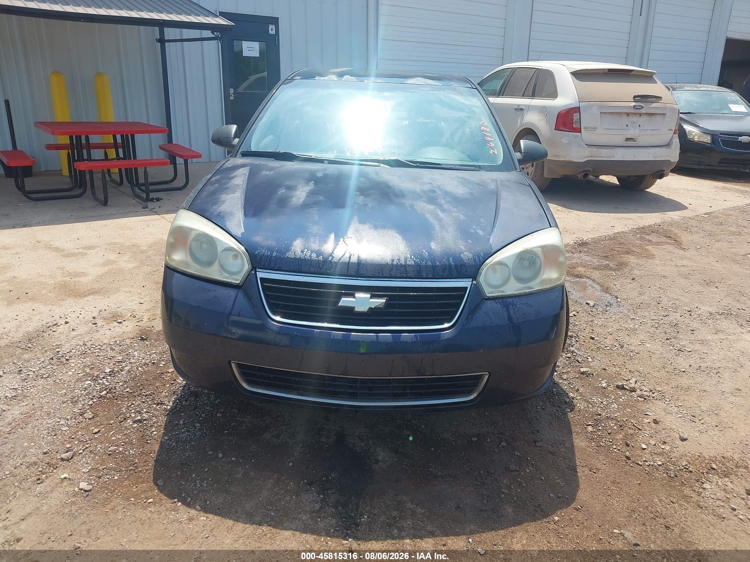 2006 Chevrolet Malibu Ls Blue vin: 1G1ZS51866F264180
