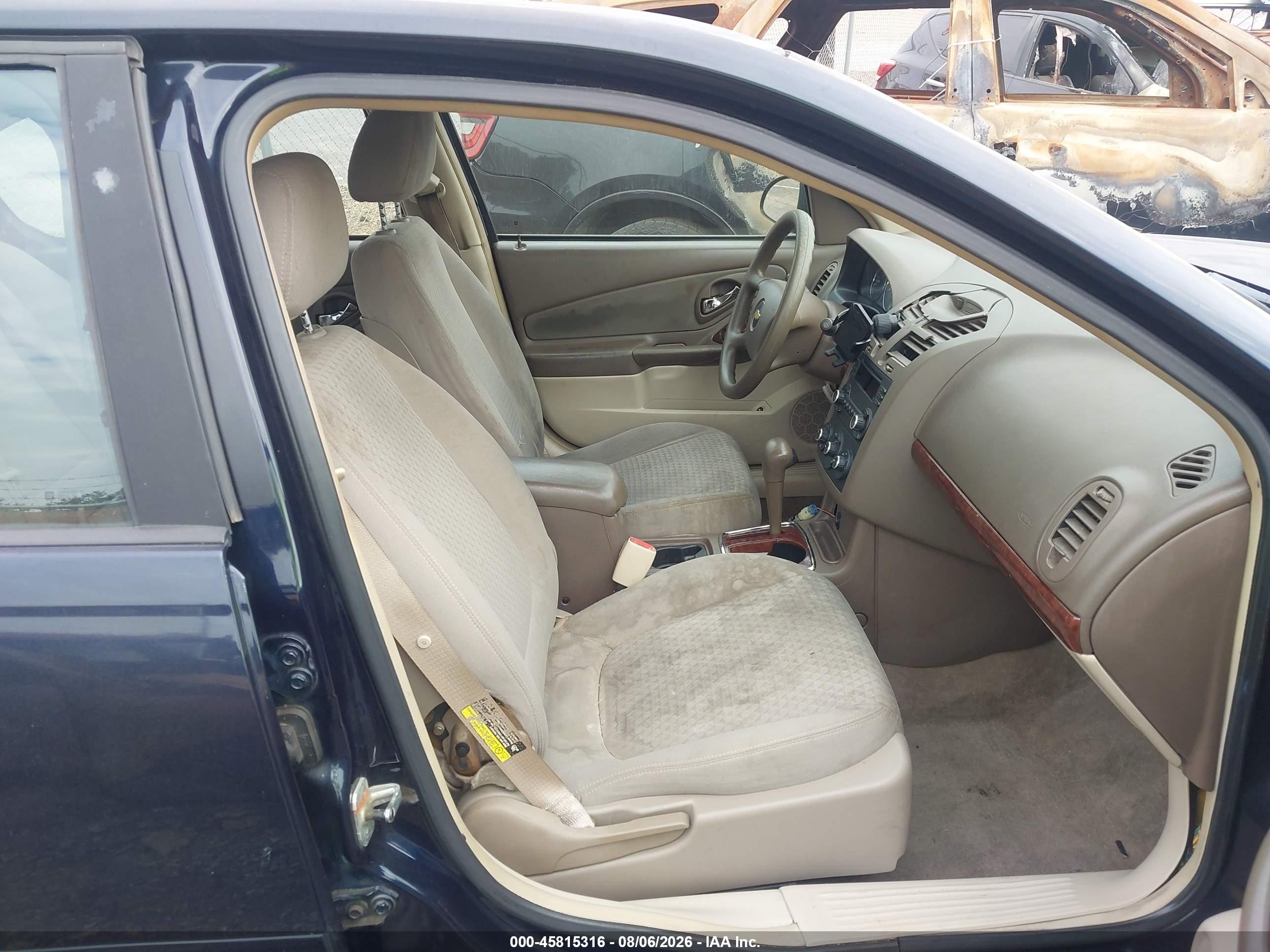 2006 Chevrolet Malibu Ls Blue vin: 1G1ZS51866F264180