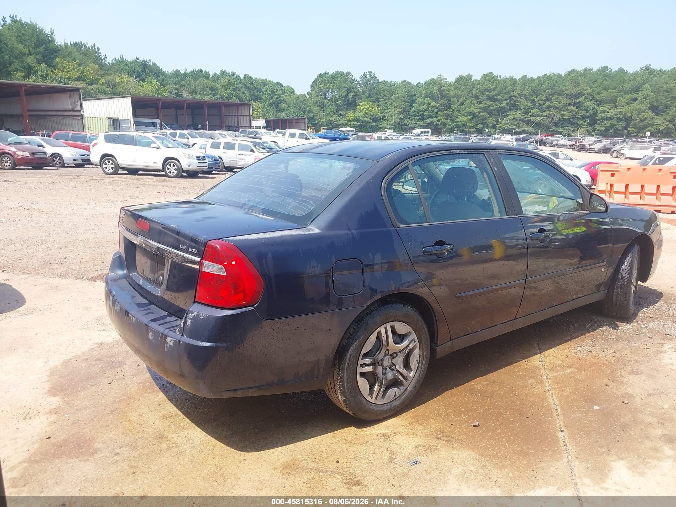2006 Chevrolet Malibu Ls Blue vin: 1G1ZS51866F264180