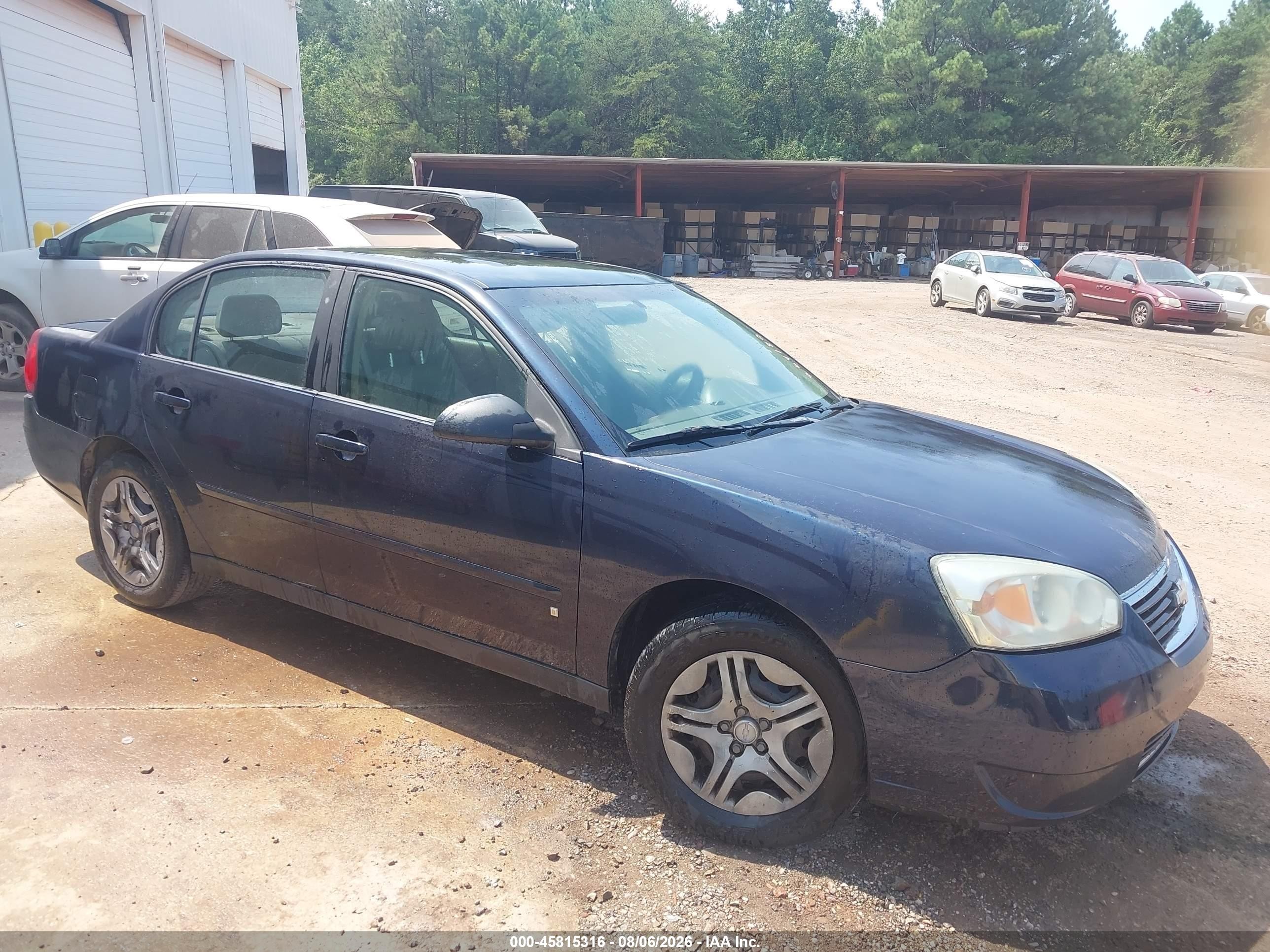 2006 Chevrolet Malibu Ls Blue vin: 1G1ZS51866F264180