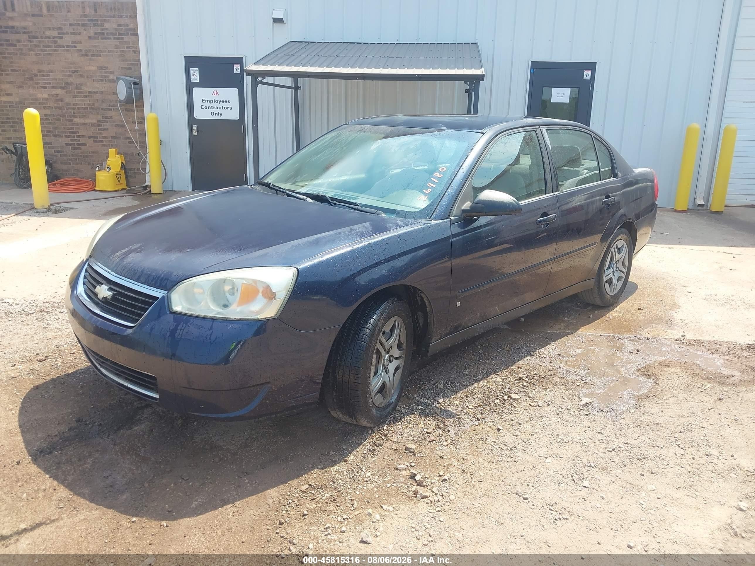 2006 Chevrolet Malibu Ls Blue vin: 1G1ZS51866F264180