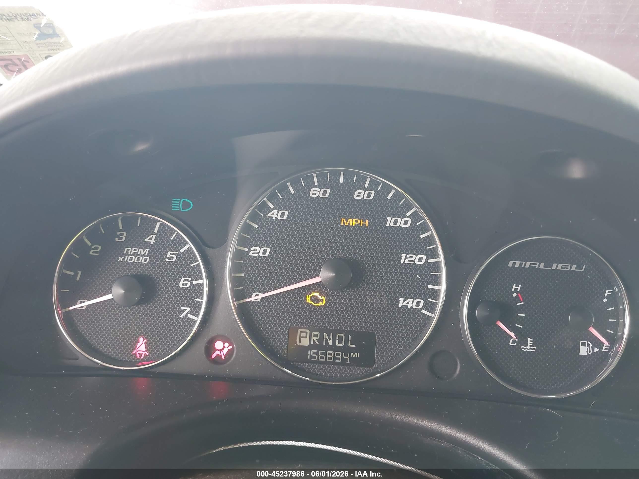 2006 Chevrolet Malibu Ls Burgundy vin: 1G1ZS51F36F299175