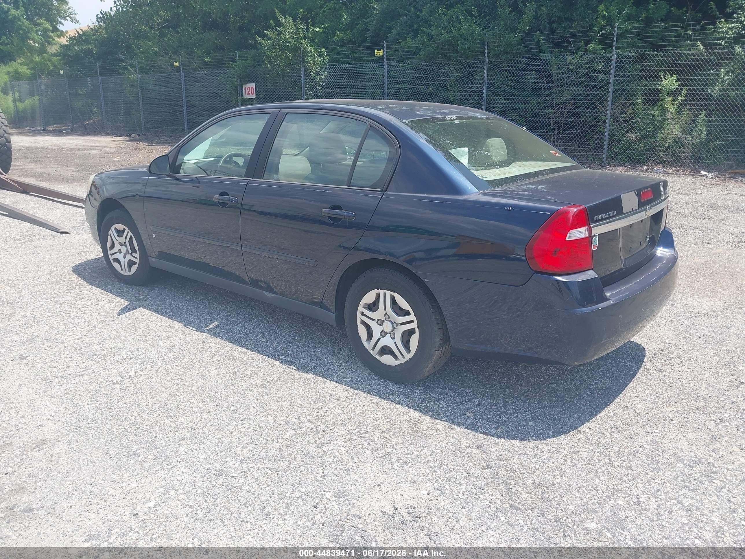 2006 Chevrolet Malibu Ls Синий vin: 1G1ZS51F66F193139