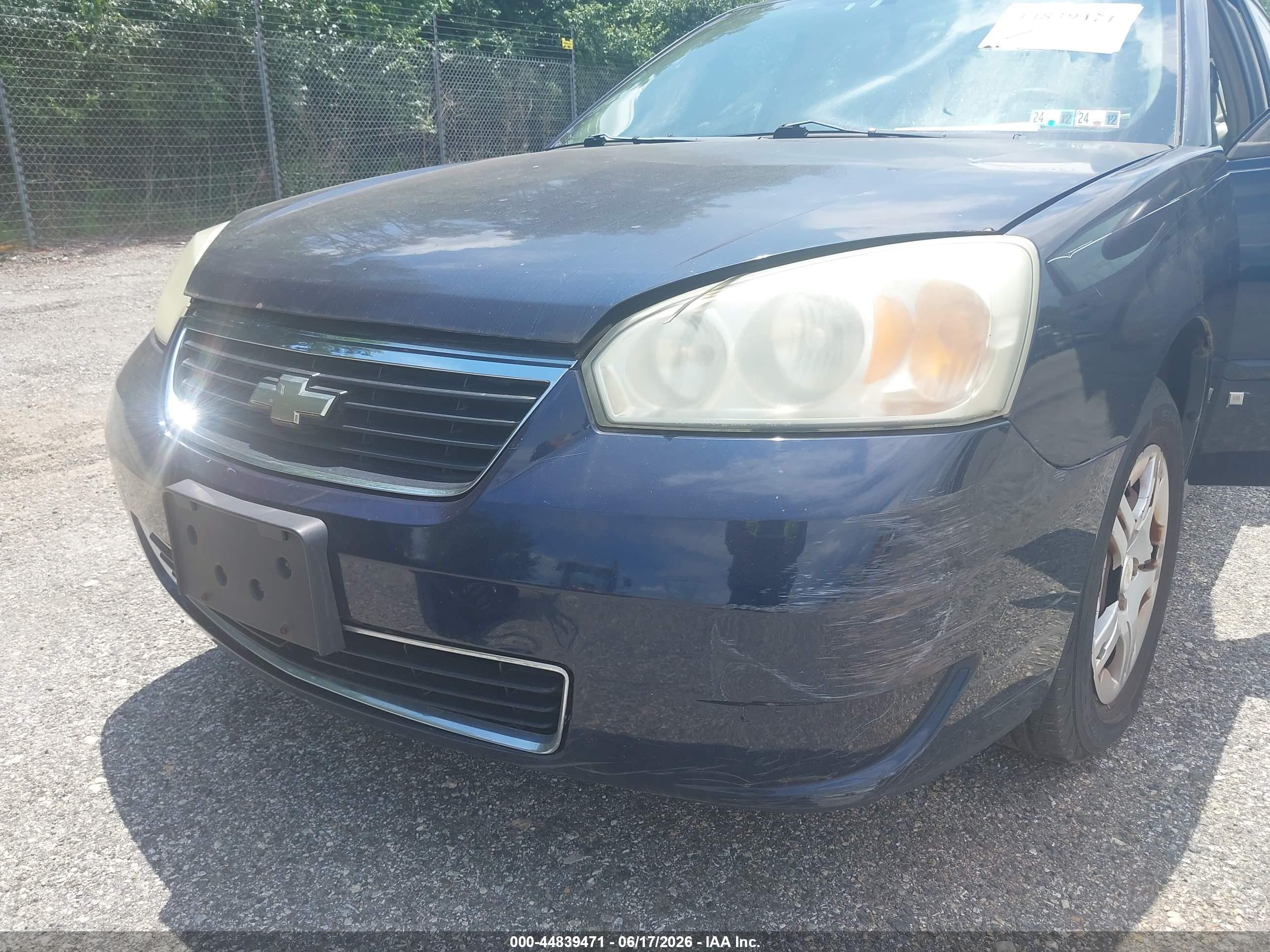 2006 Chevrolet Malibu Ls Синий vin: 1G1ZS51F66F193139