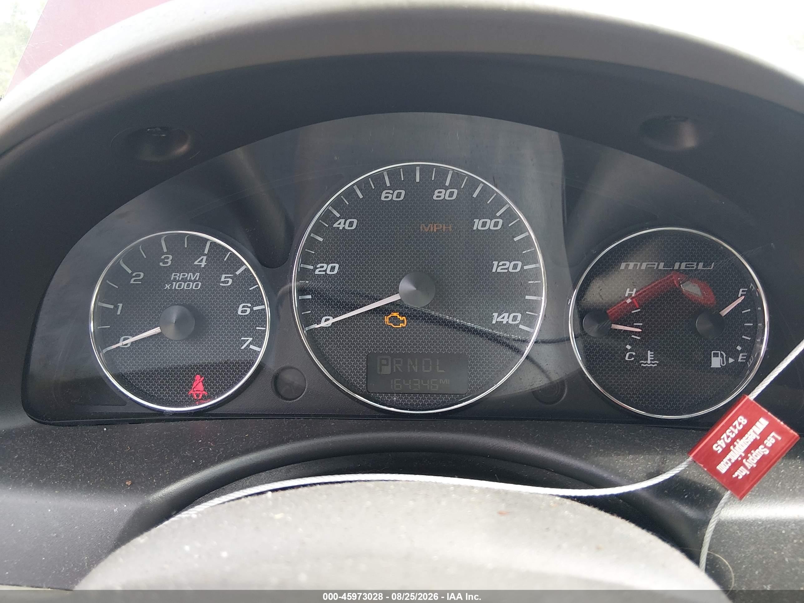 2006 Chevrolet Malibu Ls Burgundy vin: 1G1ZS51F76F162773