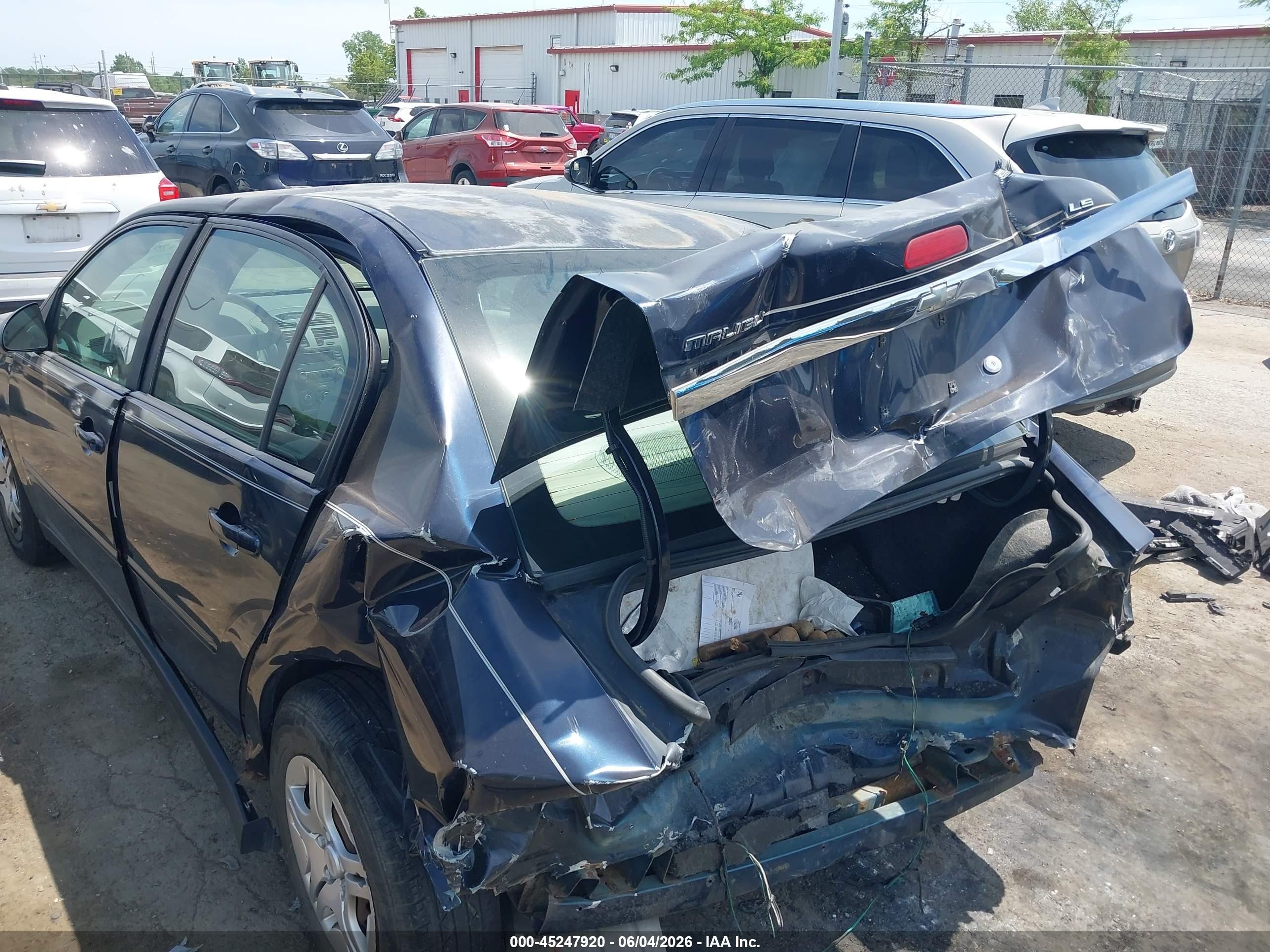 2006 Chevrolet Malibu Ls Blue vin: 1G1ZS51F86F108737