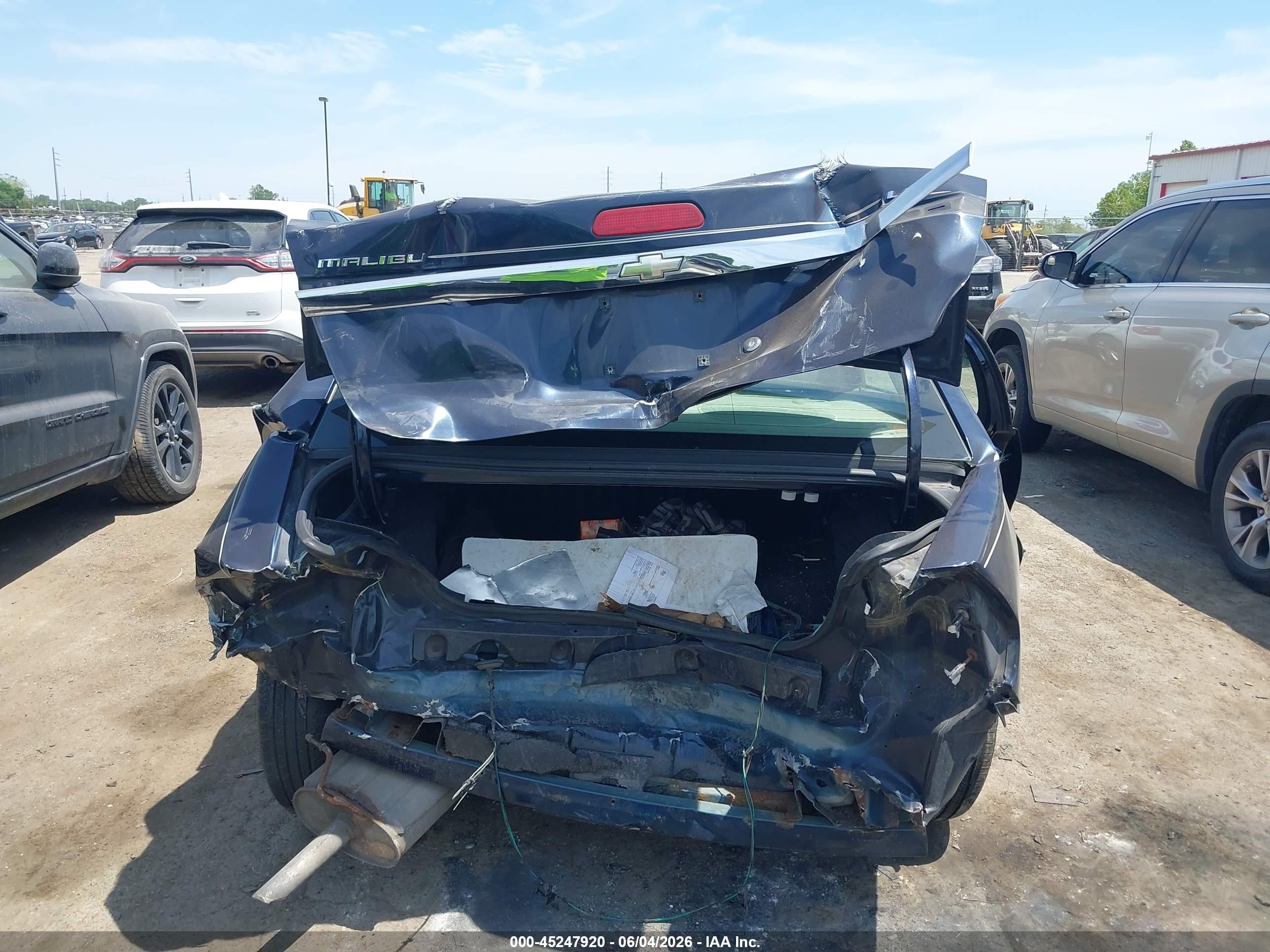 2006 Chevrolet Malibu Ls Blue vin: 1G1ZS51F86F108737